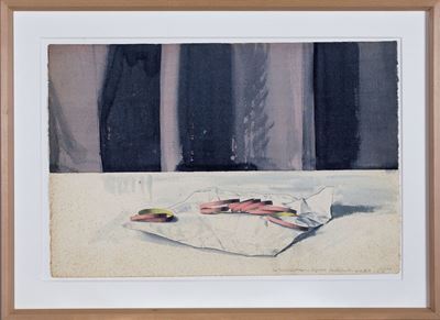 Fujio Nishida, Acquarello su carta, 1988