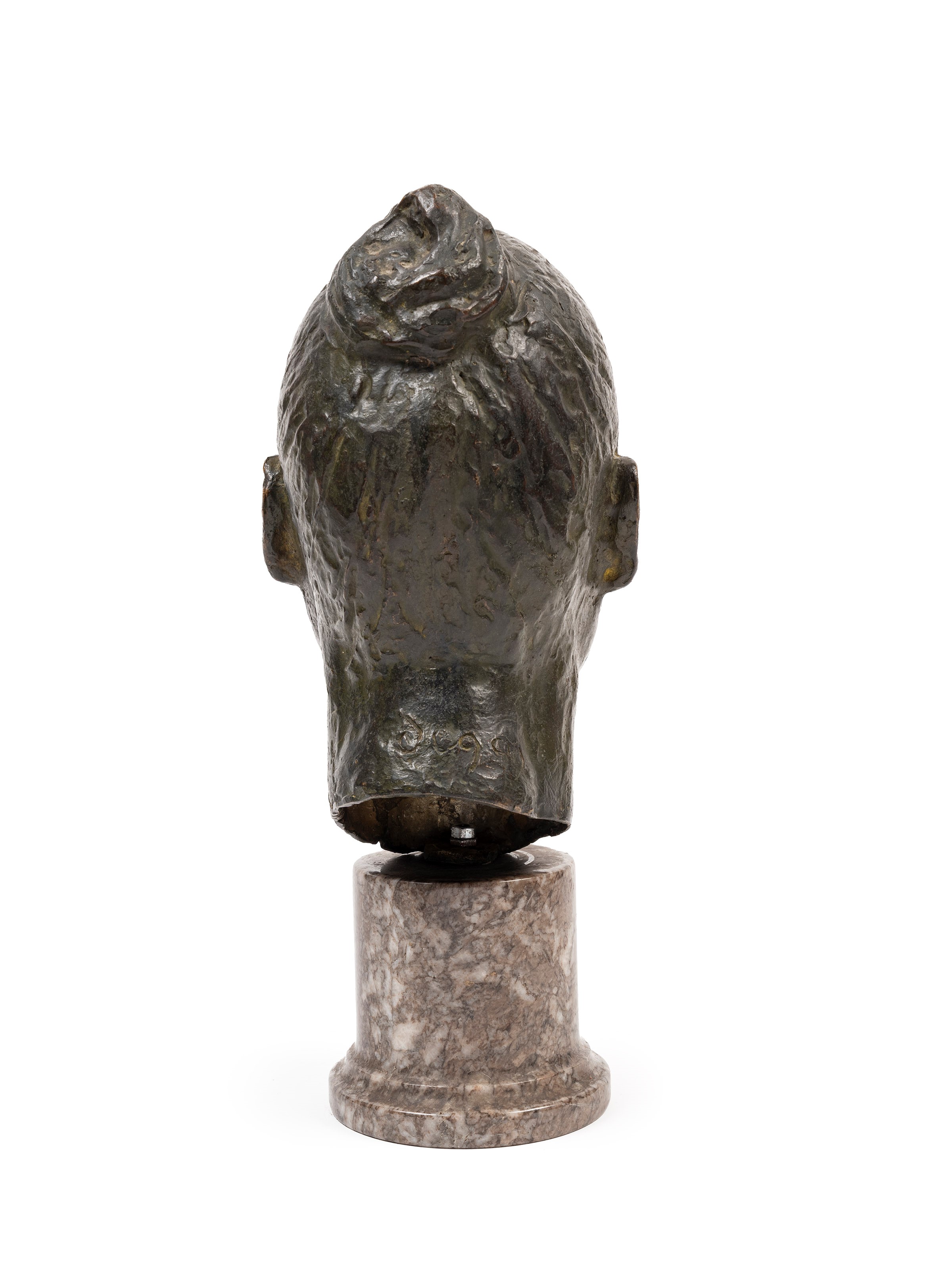 SCULTURA IN BRONZO RAFFIGURANTE TESTA DI DONNA