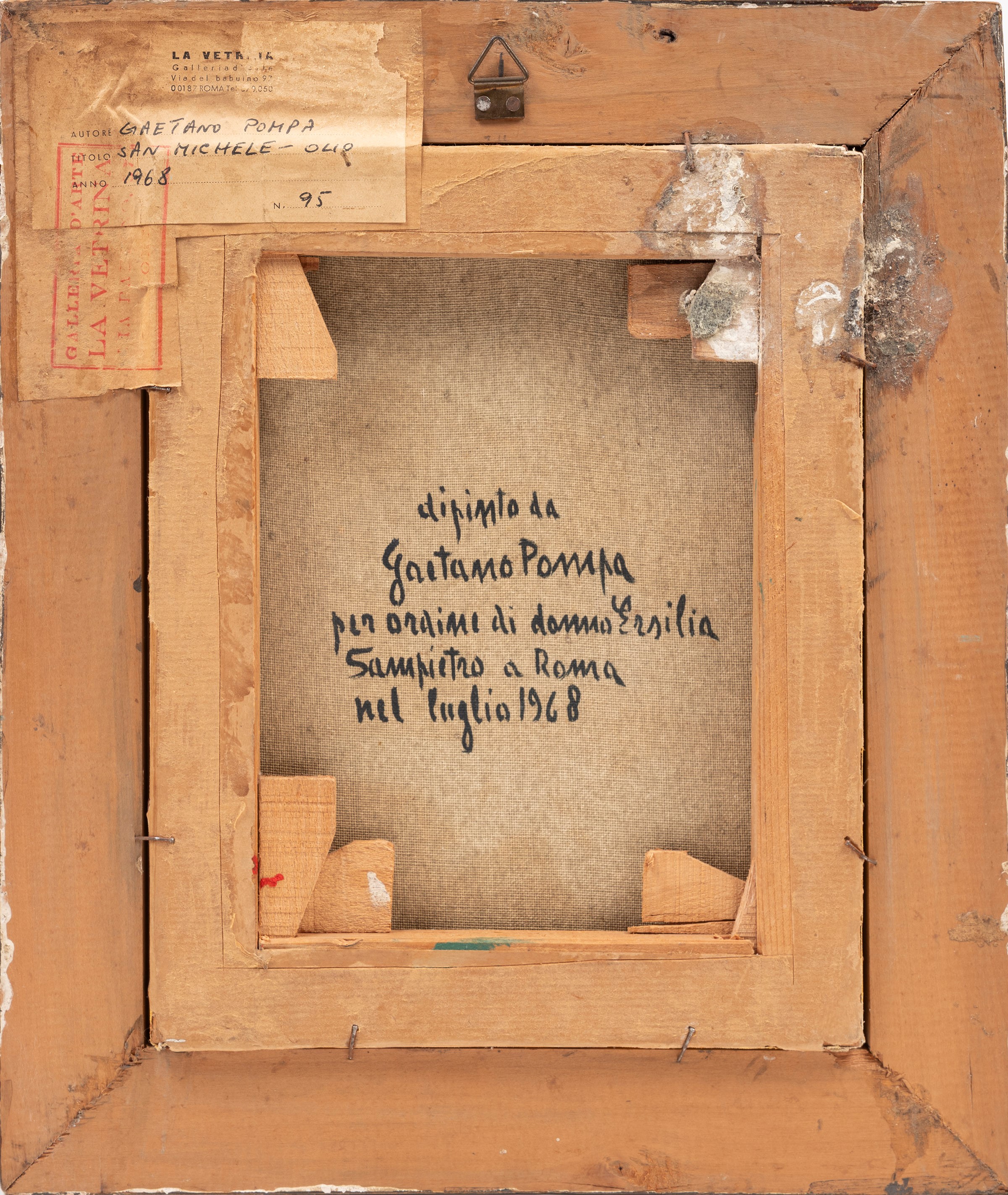 Pompa Gaetano - San Michele Arcangelo - Olio su tela, 1968