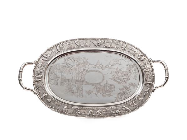 A SILVER TRAY