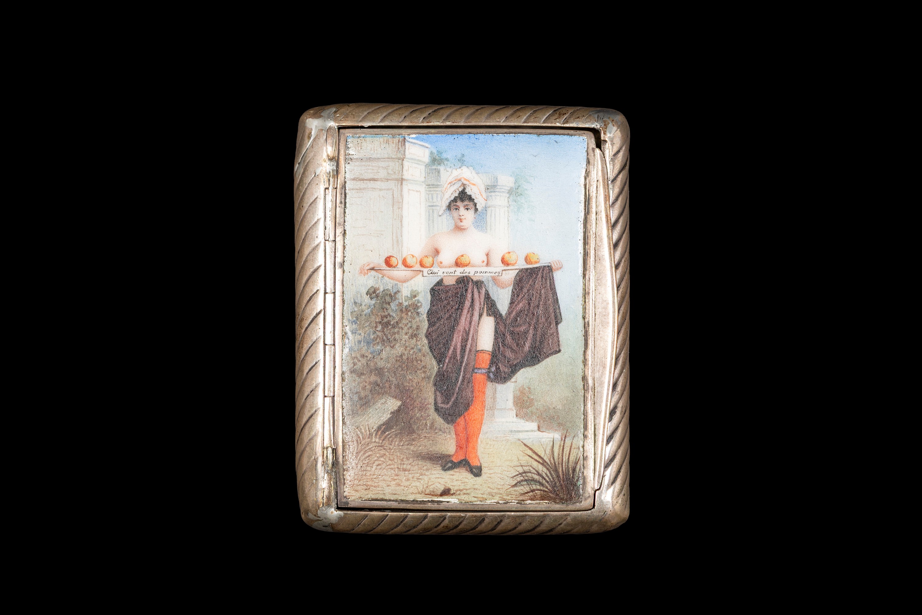 PORTASIGARETTE IN ARGENTO E SMALTO