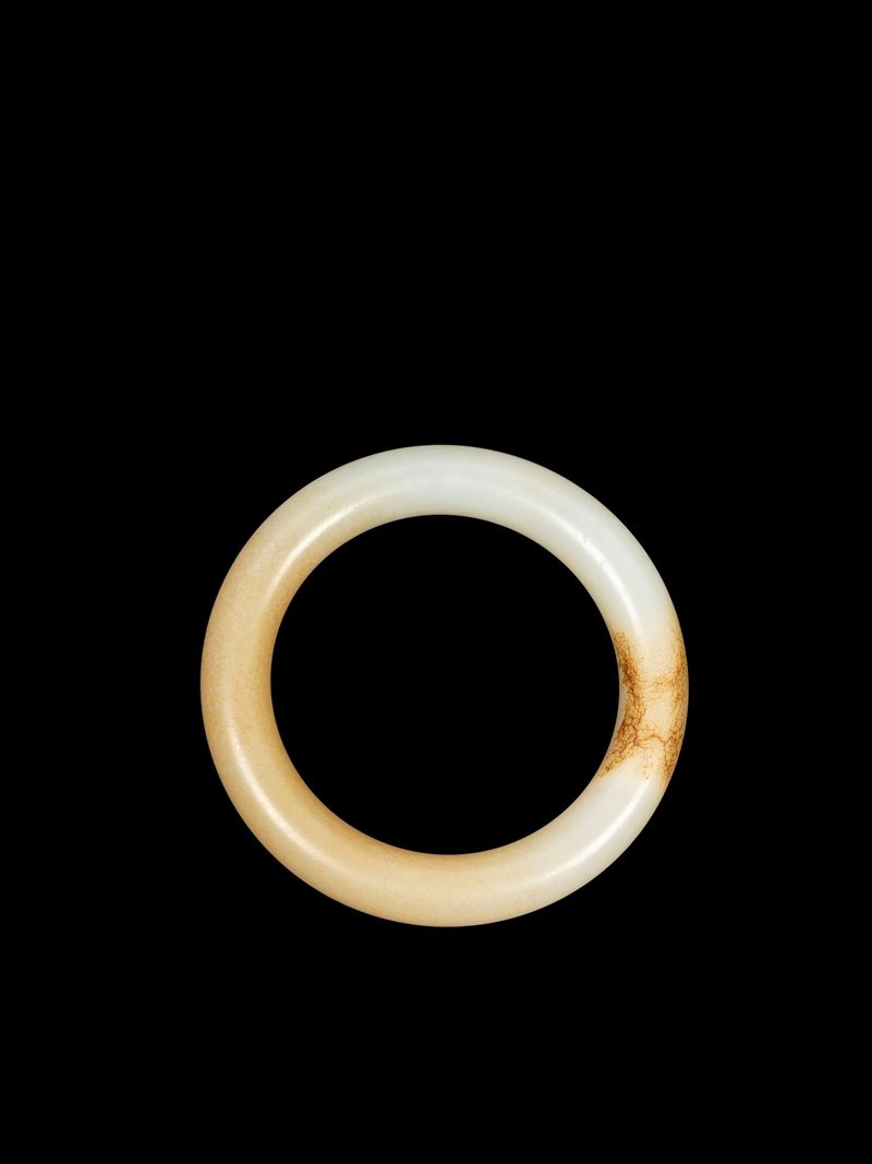 BRACCIALE IN GIADA BIANCA E RUGGINE