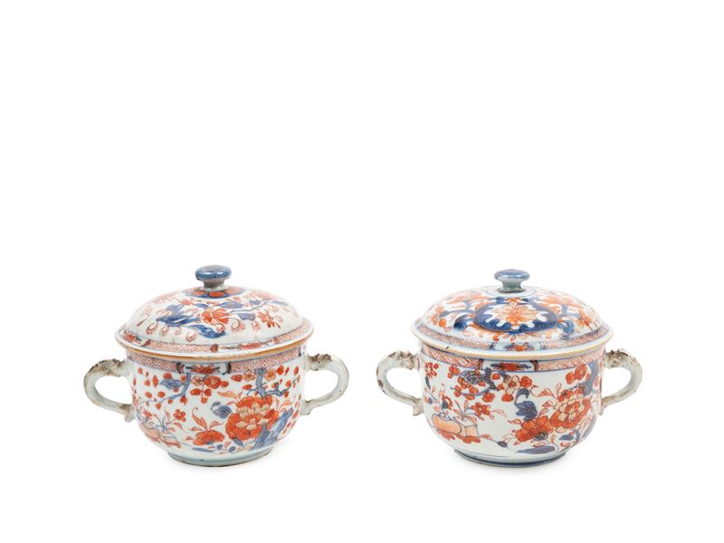 DUE ZUCCHERIERE IN PORCELLANA IMARI