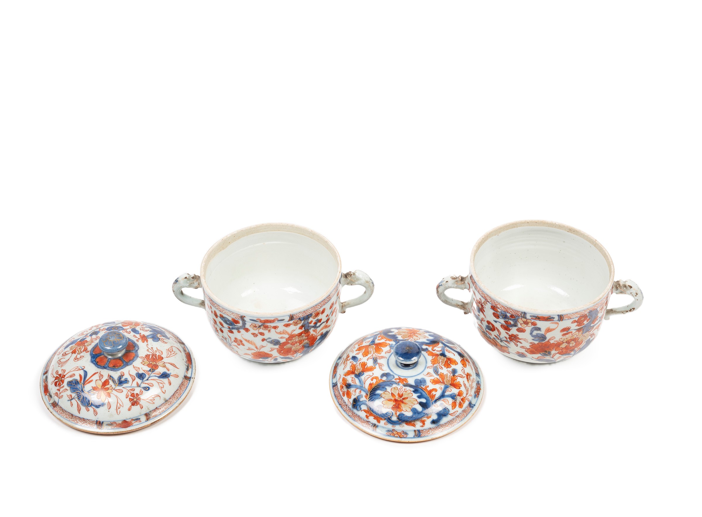 DUE ZUCCHERIERE IN PORCELLANA IMARI