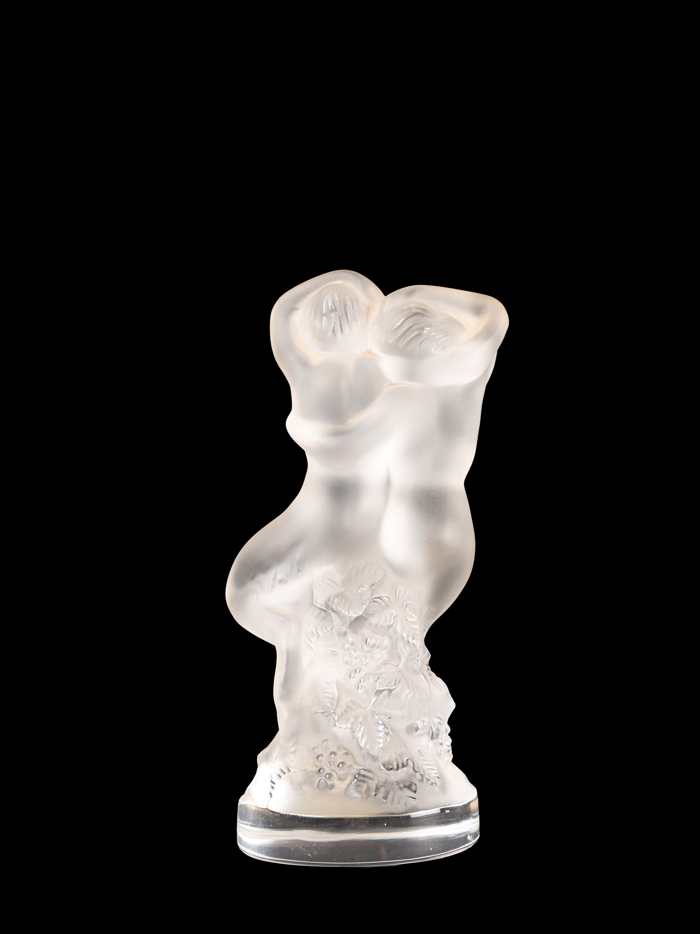 Lalique France - Pan e Diana - scultura in vetro