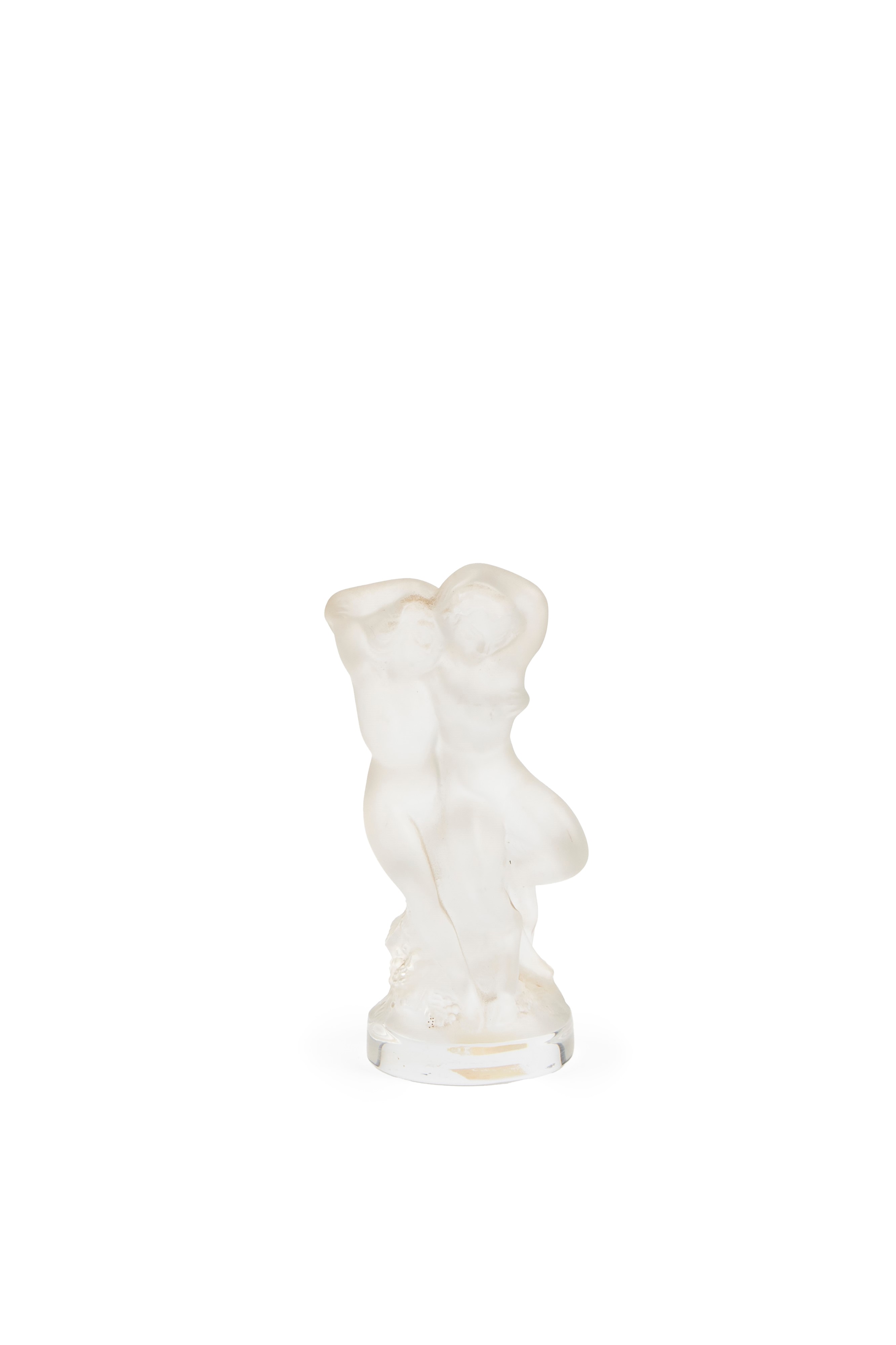 Lalique France - Pan e Diana - scultura in vetro