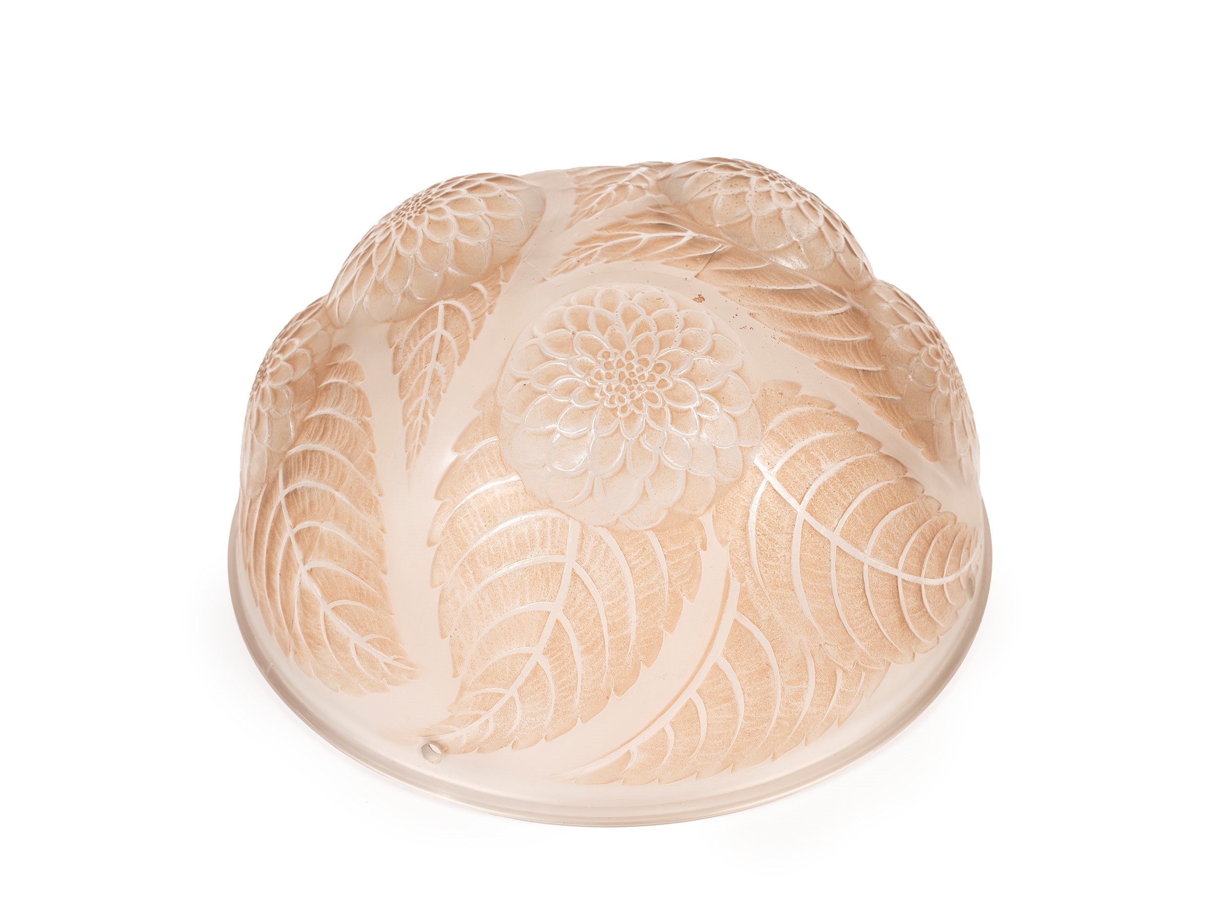 Renè Lalique - Lampadario/Lampada da tavolo 'Dahlias', vetro opalescente, anni '20
