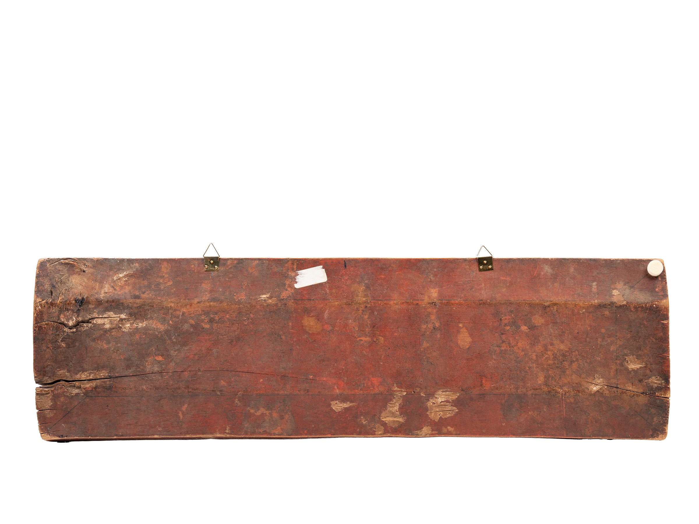Pannello in legno, raffigurante Buddha con Sariputra e Maudgalyayana, Tibet, XVIII / XIX secolo