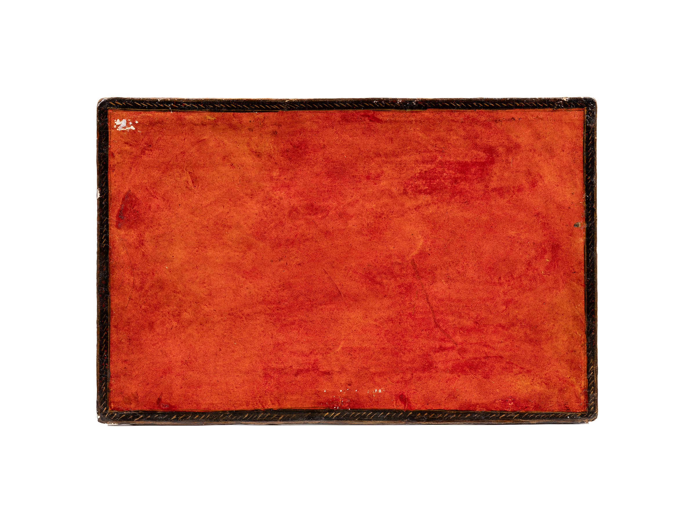 Iran, Custodia per specchio in cartapesta laccata, XIX secolo