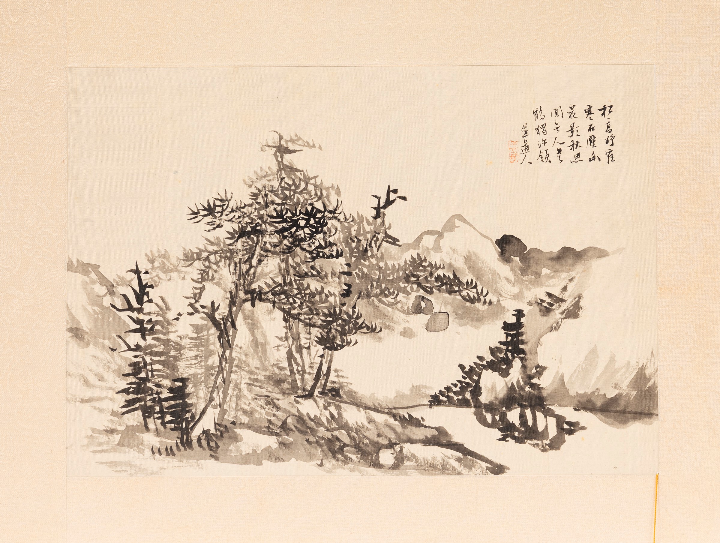 Sette opere su seta, Cina, dinastia Qing (1644-1911)