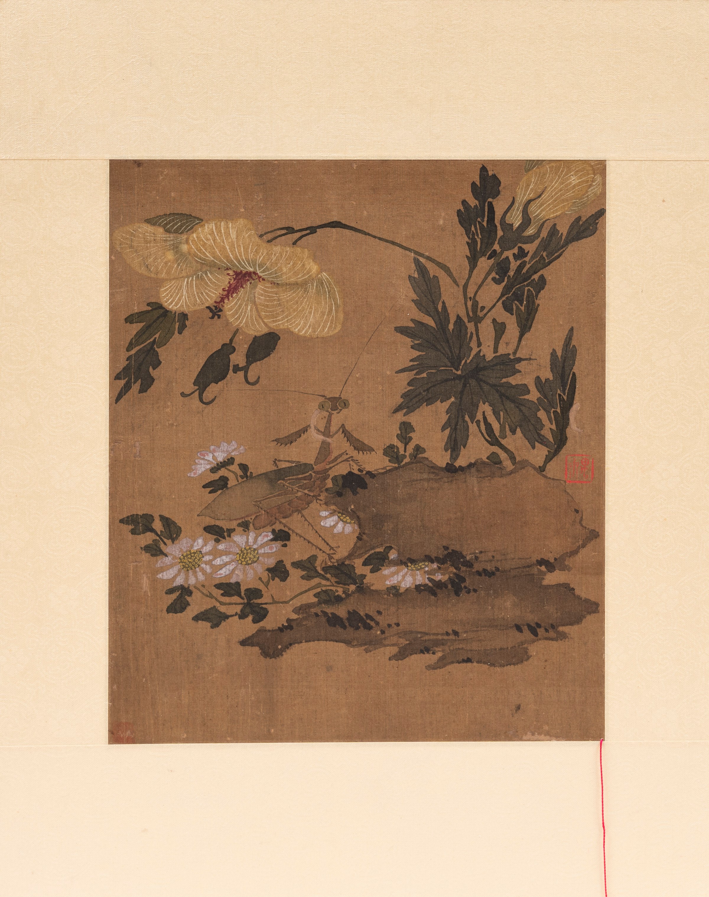 Sette opere su seta, Cina, dinastia Qing (1644-1911)