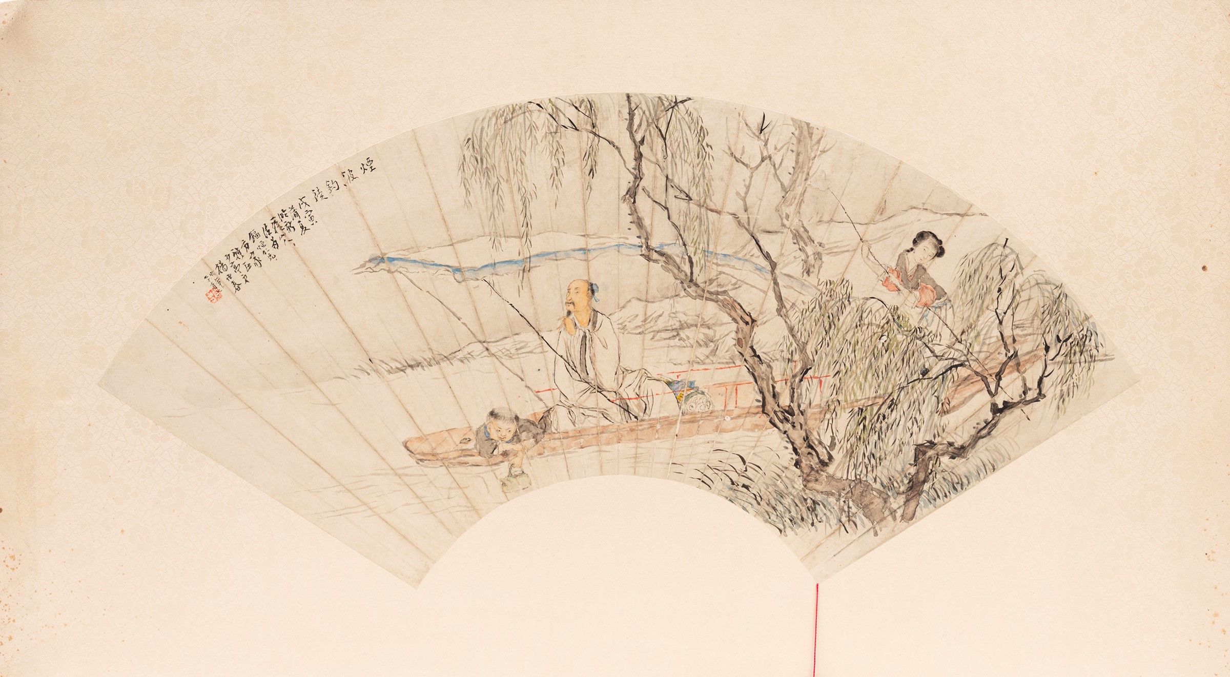 Due ventagli dipinti, Cina, dinastia Qing (1644-1911), dimensioni variabili