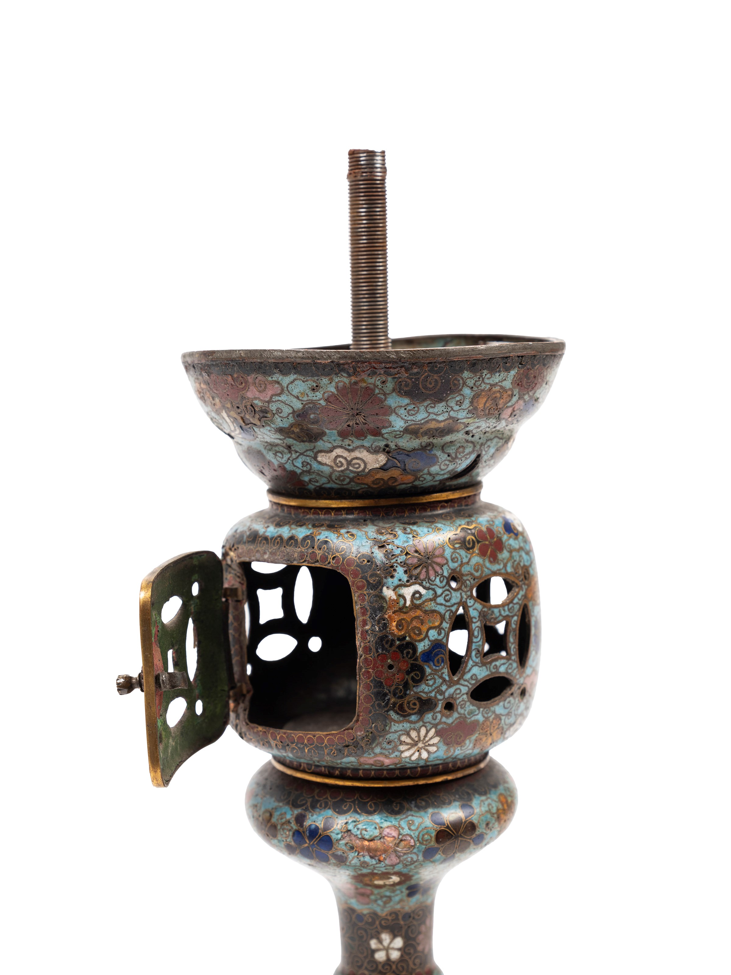 INCENSIERE IN SMALTO CLOISONNÉ