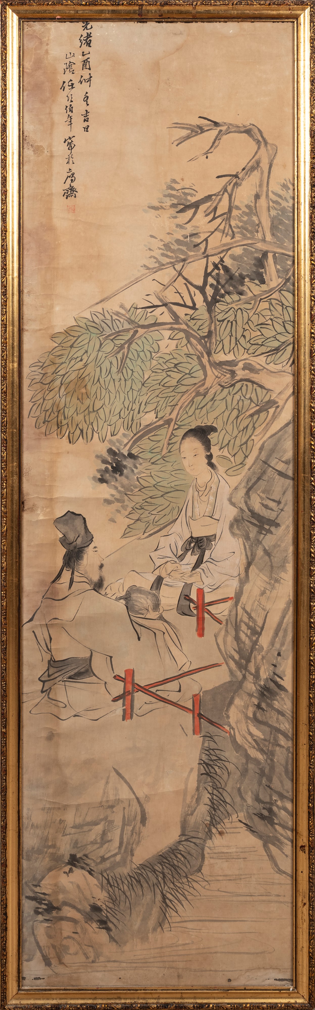 Cina, Dinastia Qing, XIX secolo, Quattro dipinti su carta