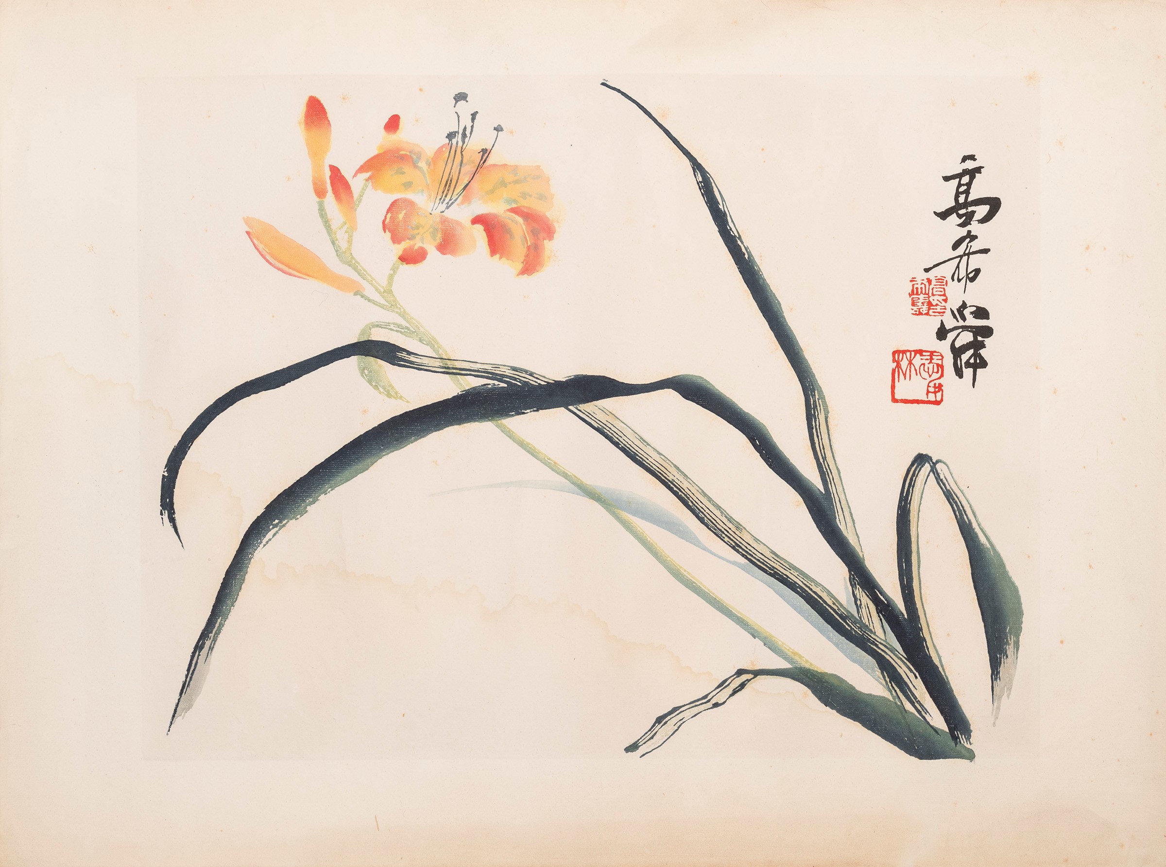 Wang Xue-tao, Gruppo di quattro litografie cinesi, XX secolo