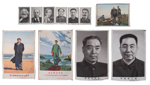 ELEVEN EMBROIDERED SILKS