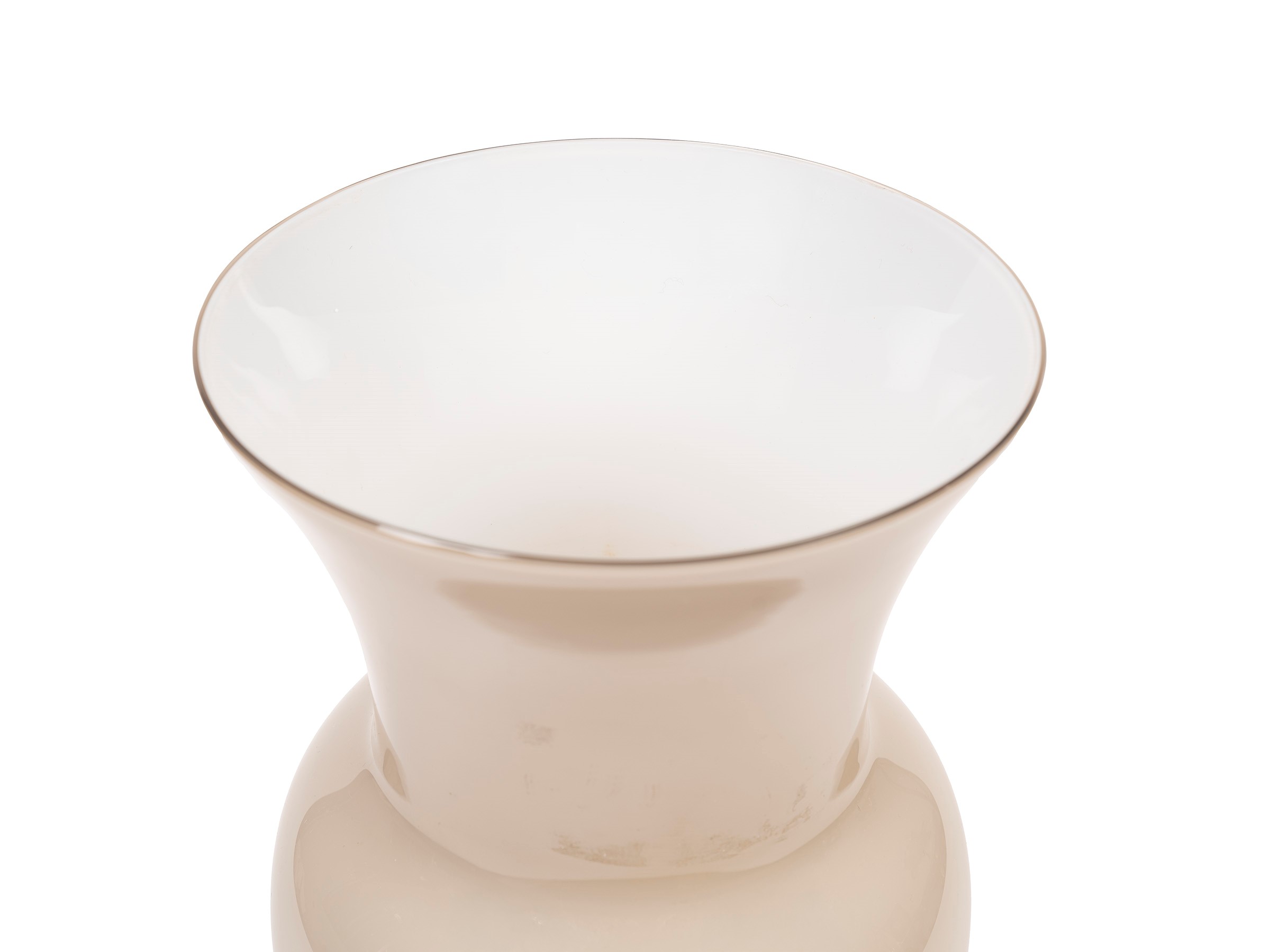 Venini - Vaso in vetro soffiato collezione 'Opalino', 1989
