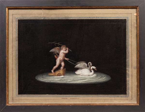 Cerchia di Michelangelo Mastri, da Raffaello - AMOR POETICO