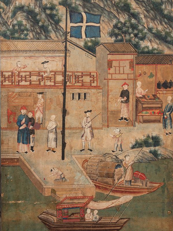 SEVENTEEN LARGE PANELS ON PAPER