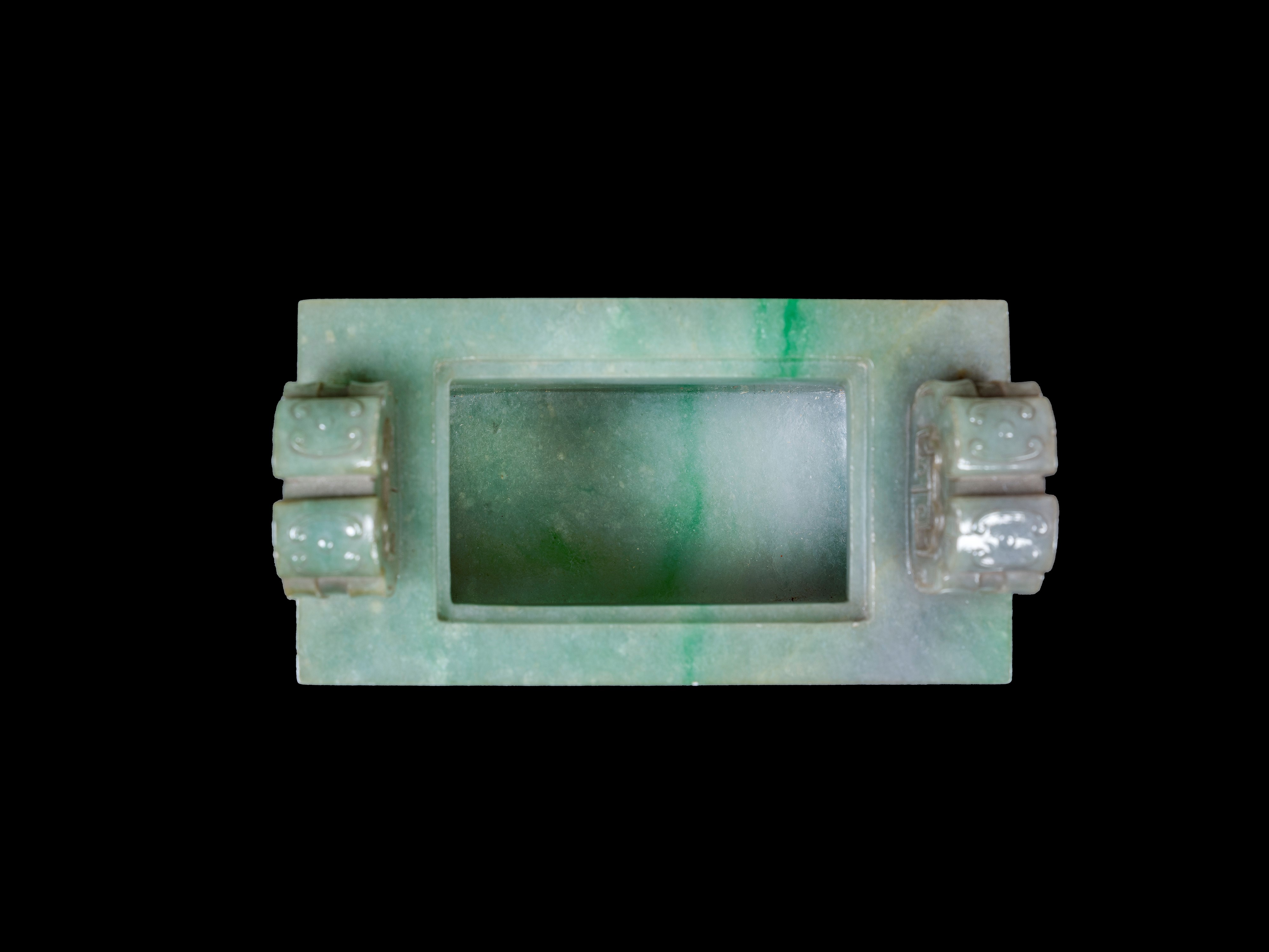 RARO INCENSIERE IN GIADEITE VERDE MELA CON COPERCHIO