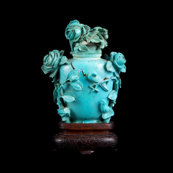 SMALL TURQUOISE VASE