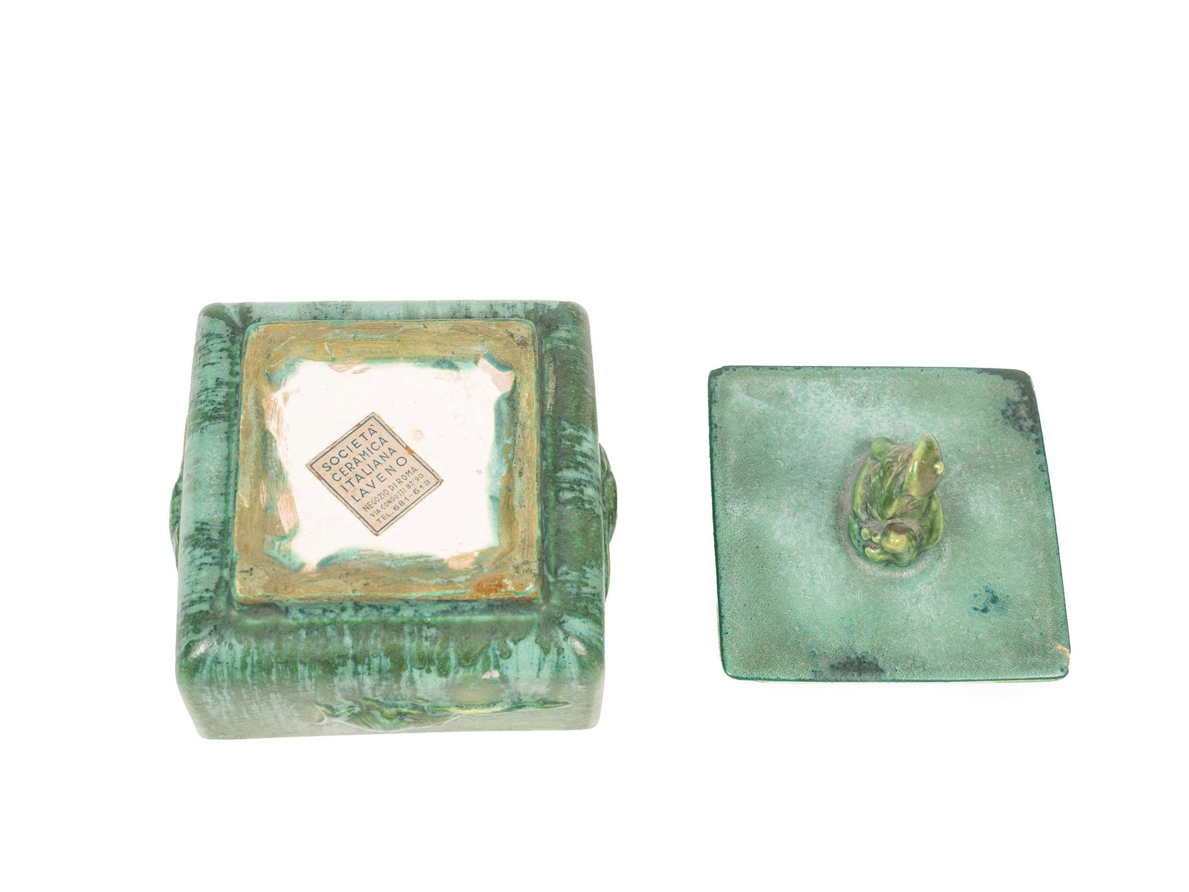 Angelo Biancini - Scatola in ceramica, manifattura Laveno, XX secolo