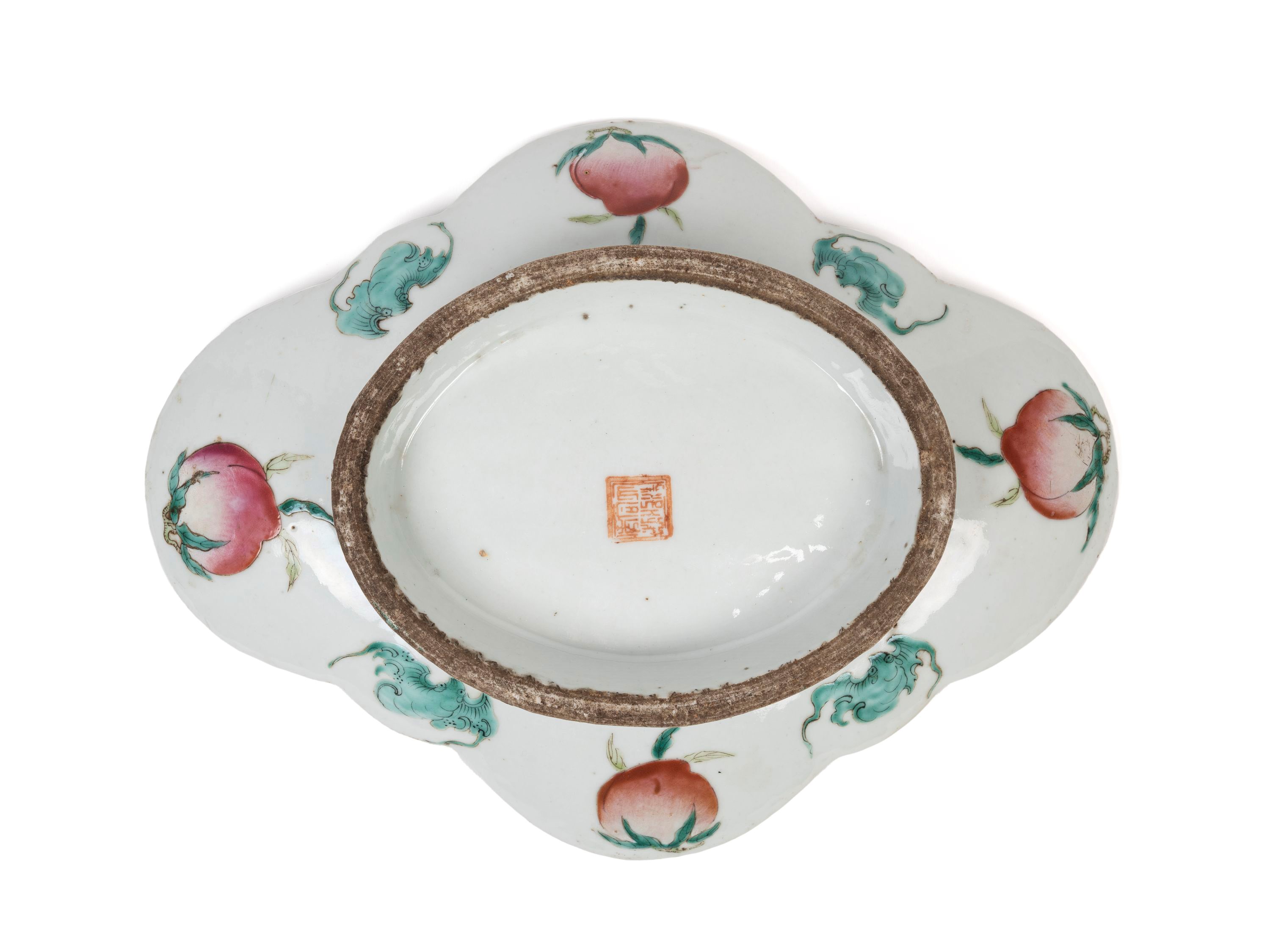 Alzata in porcellana, Famiglia Rosa, Cina, dinastia Qing, periodo Guangxu (1875-1908)