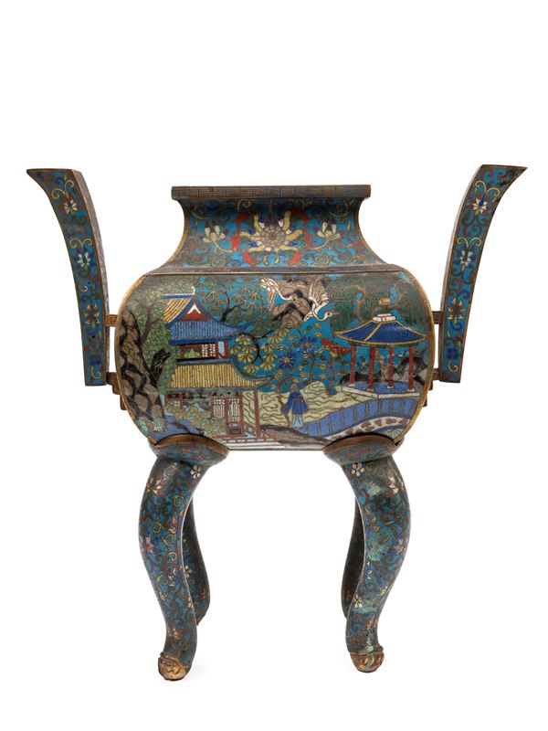 A CLOISONNÉ CENSER