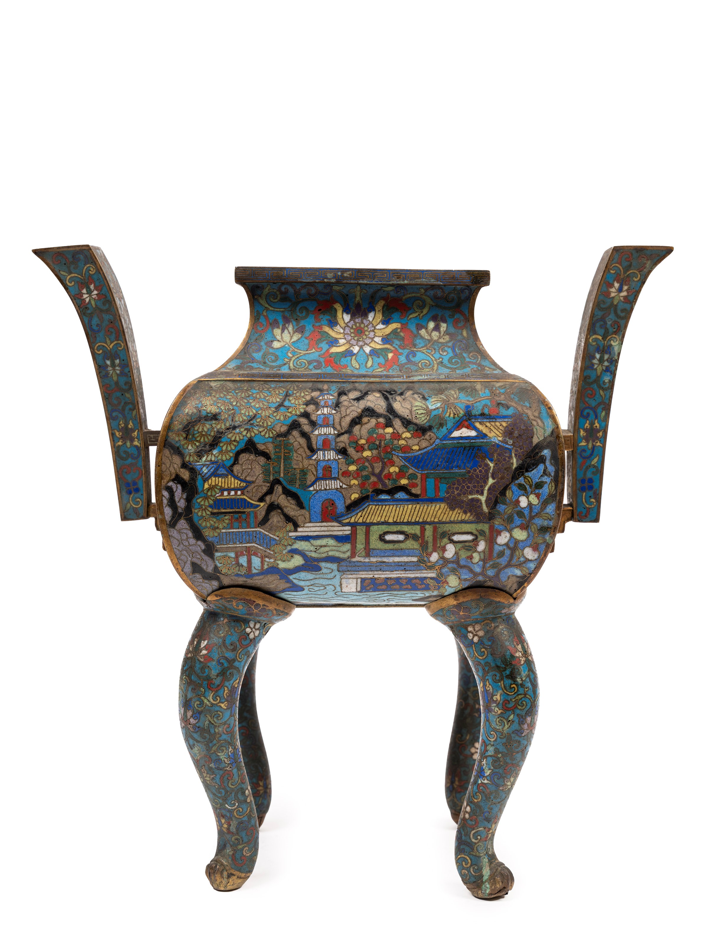 INCENSIERE IN CLOISONNÉ