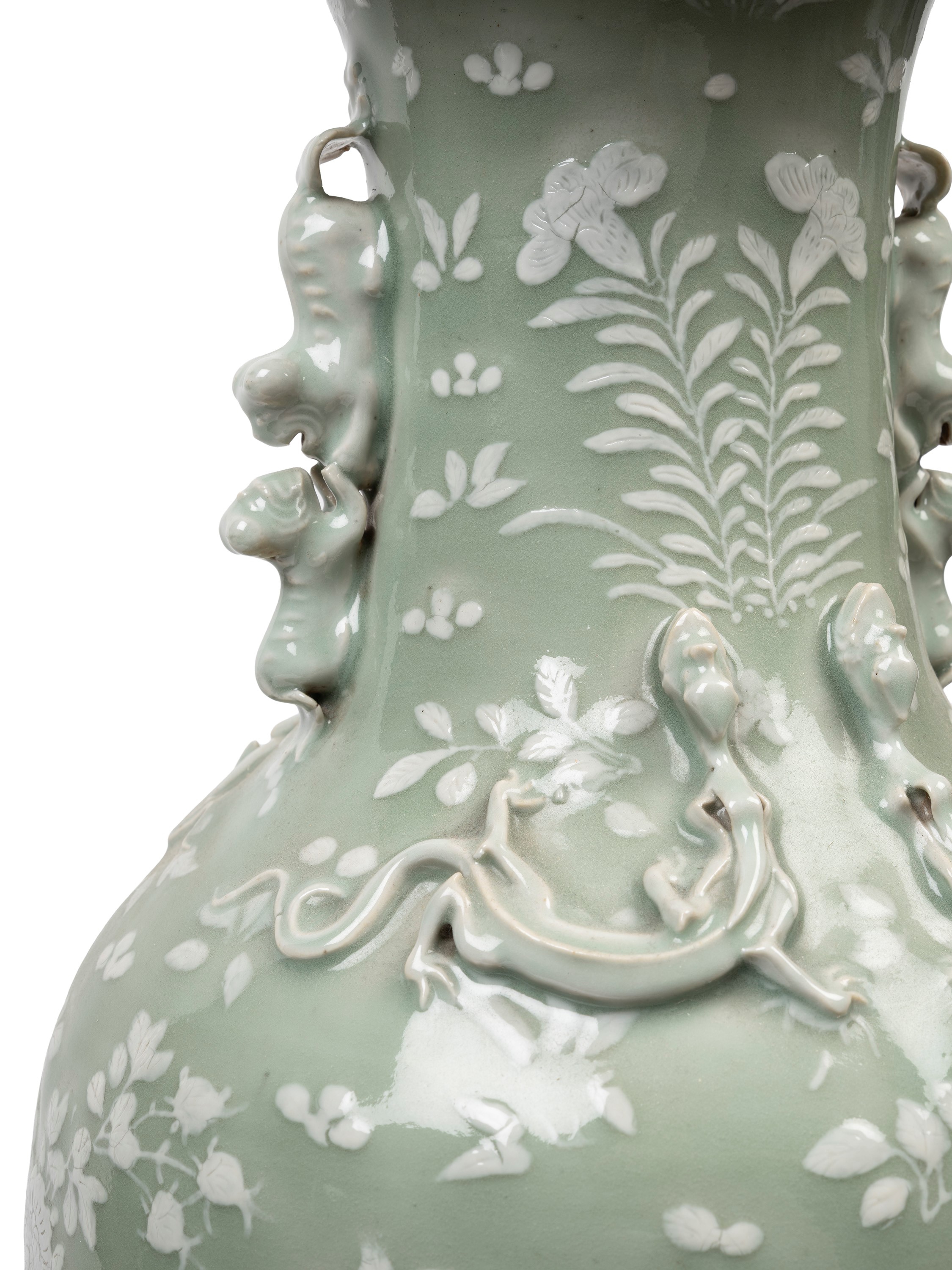 DUE GRANDI VASI IN PORCELLANA CELADON