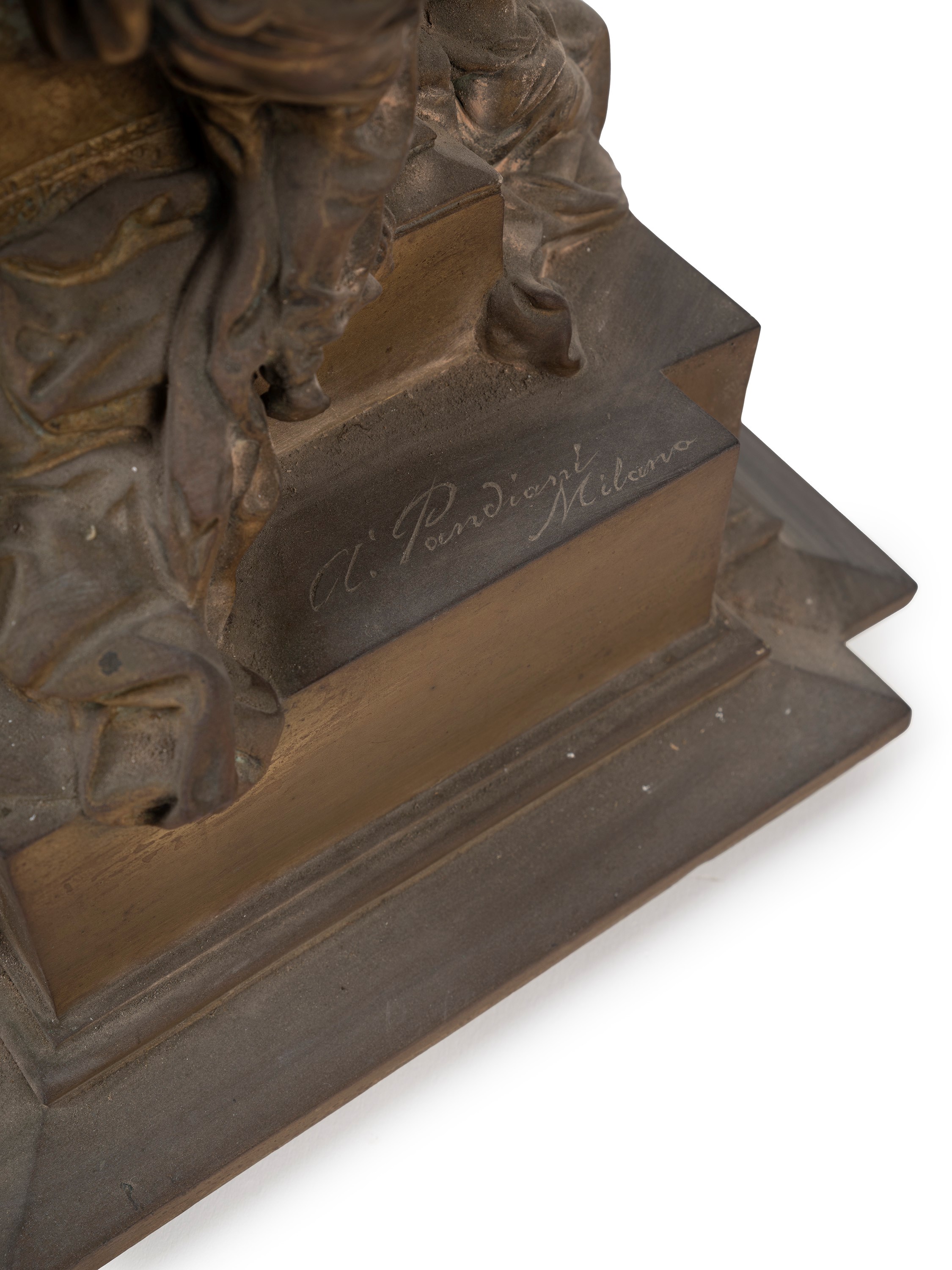 Antonio Pandiani - Monumento alle Cinque Giornate di Milano, scultura in bronzo