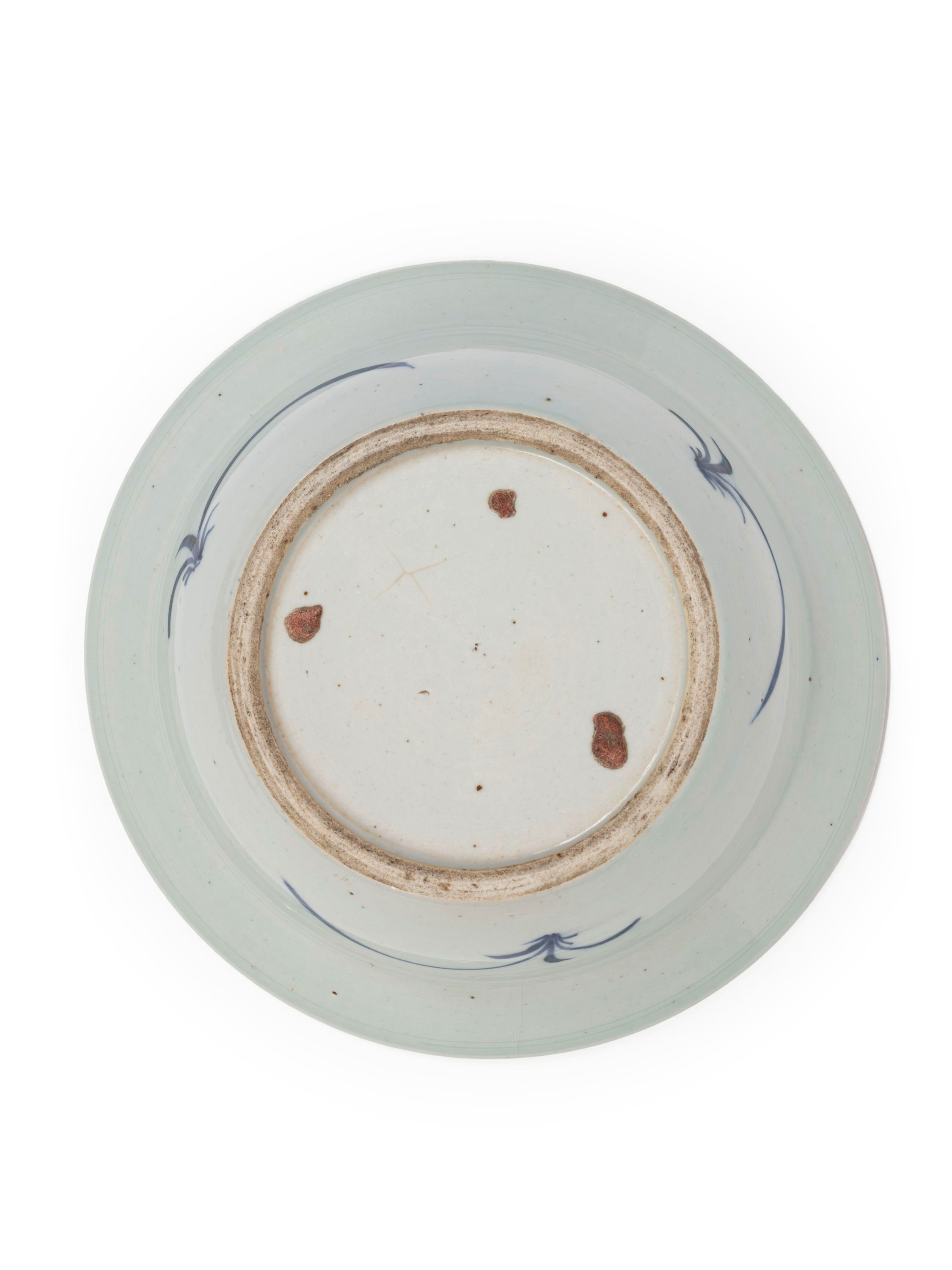 Ciotola in porcellana bianca e blu, Cina, dinastia Qing (1644-1911)