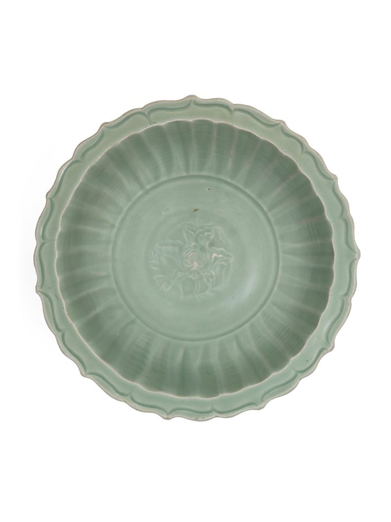 GRANDE PIATTO IN PORCELLANA CELADON