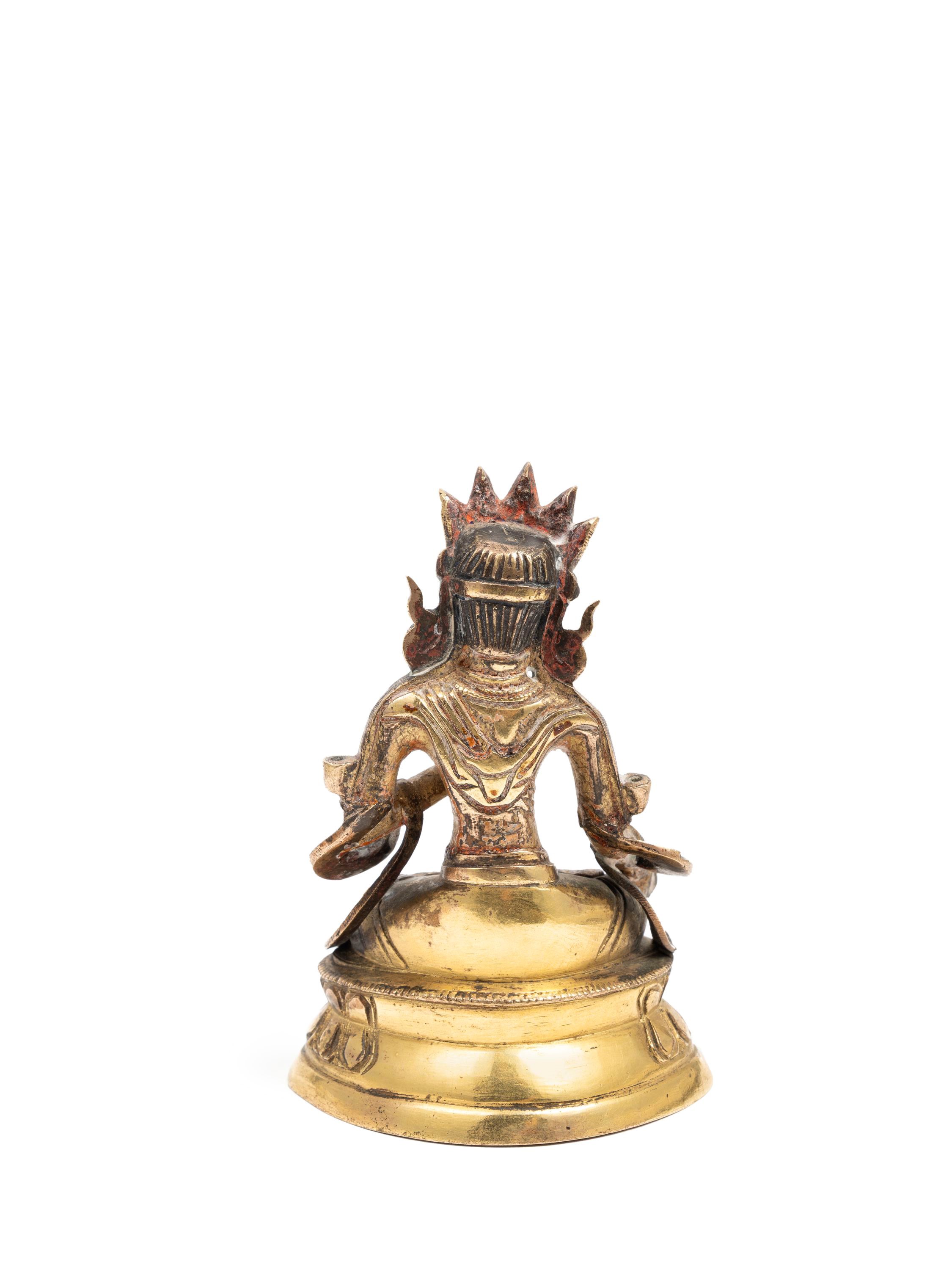 Scultura in bronzo dorato, Tibet, XVIII secolo