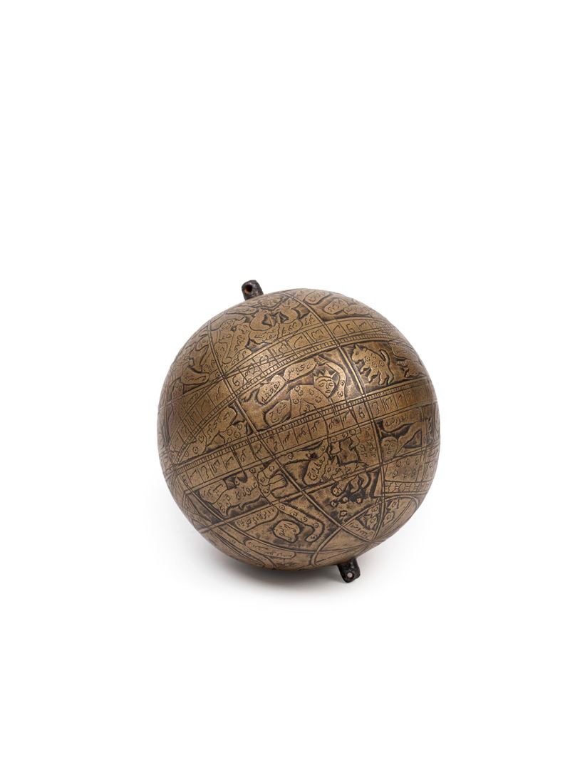 Globo celeste in ottone, India XVIII/XIX secolo