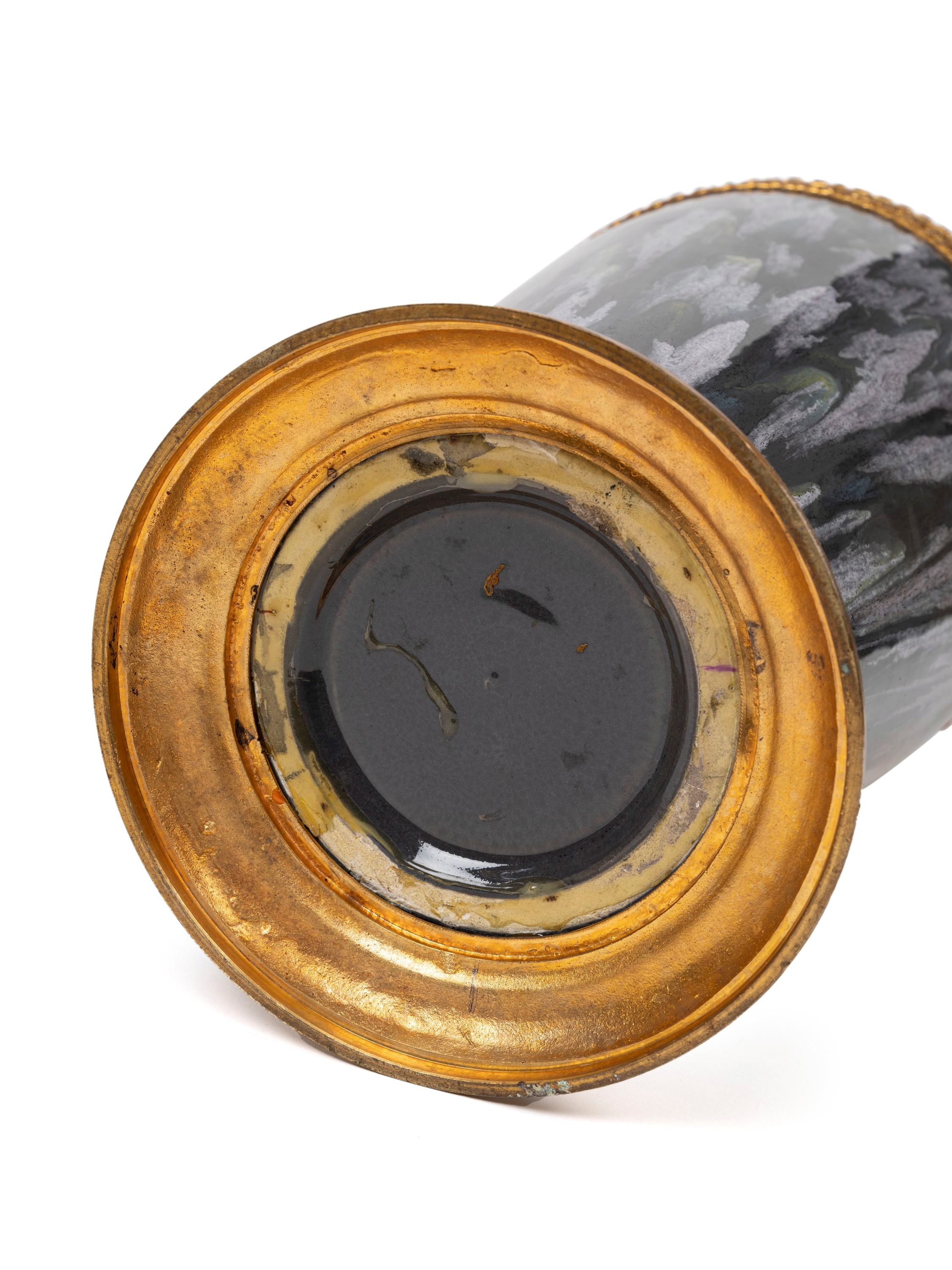 Vasi decorativi in bronzo dorato, Francia, fine XIX secolo