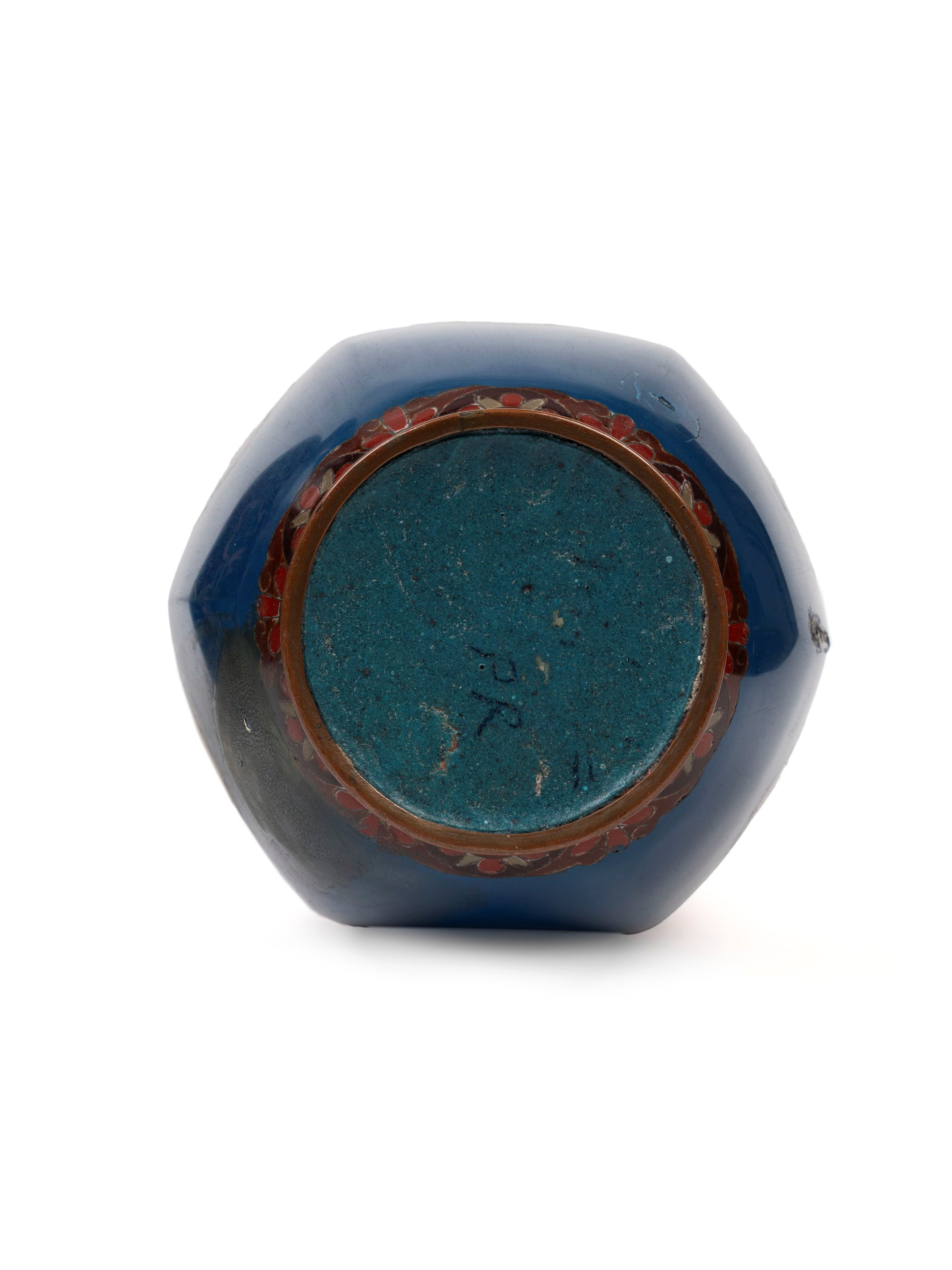 COPPIA DI VASI IN SMALTO CLOSIONNÈ