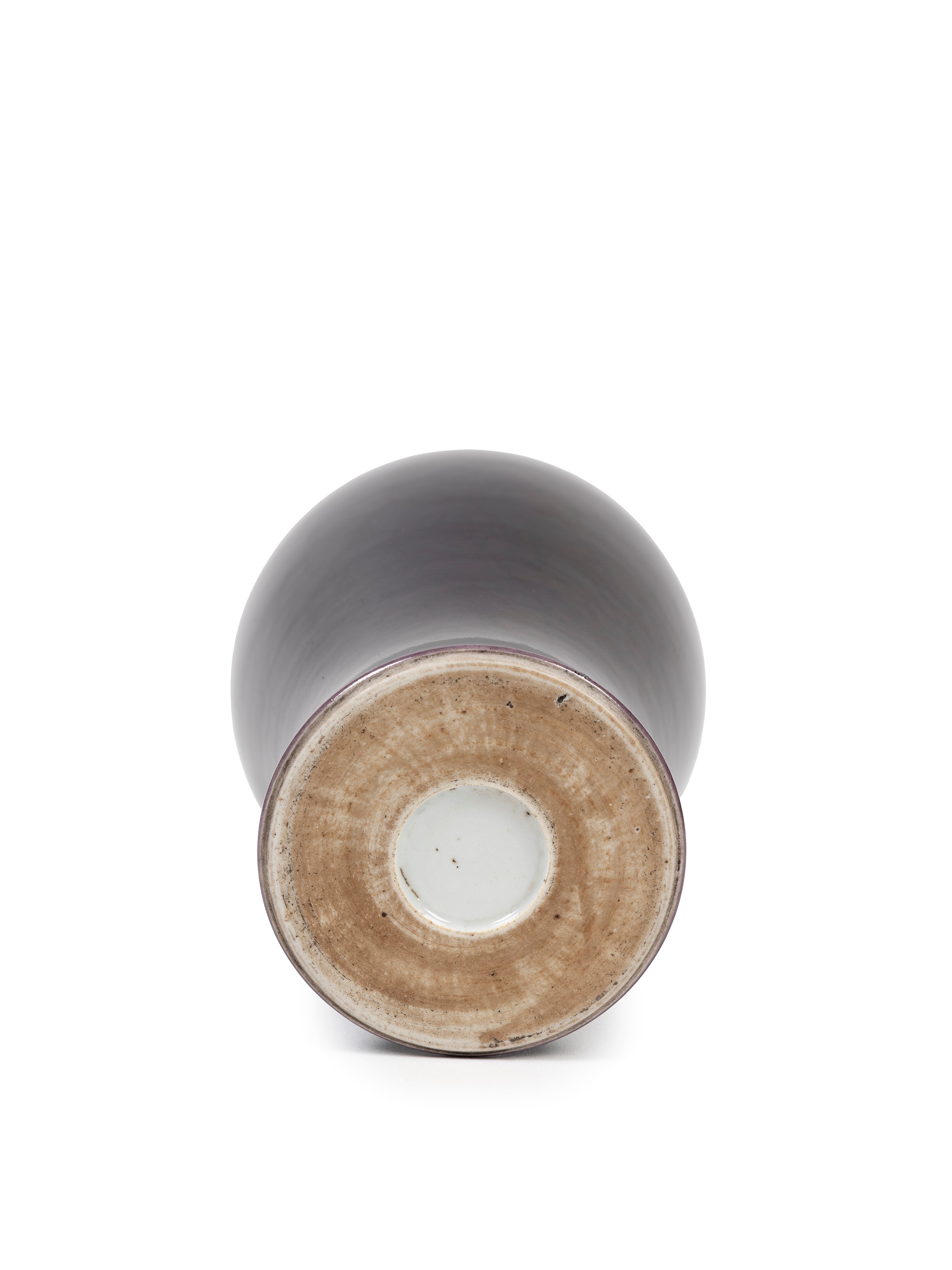 VASO IN PORCELLANA MONOCROMA MELANZANA