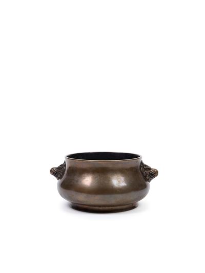 Incensiere in bronzo, Cina, dinastia Qing (1644-1911)