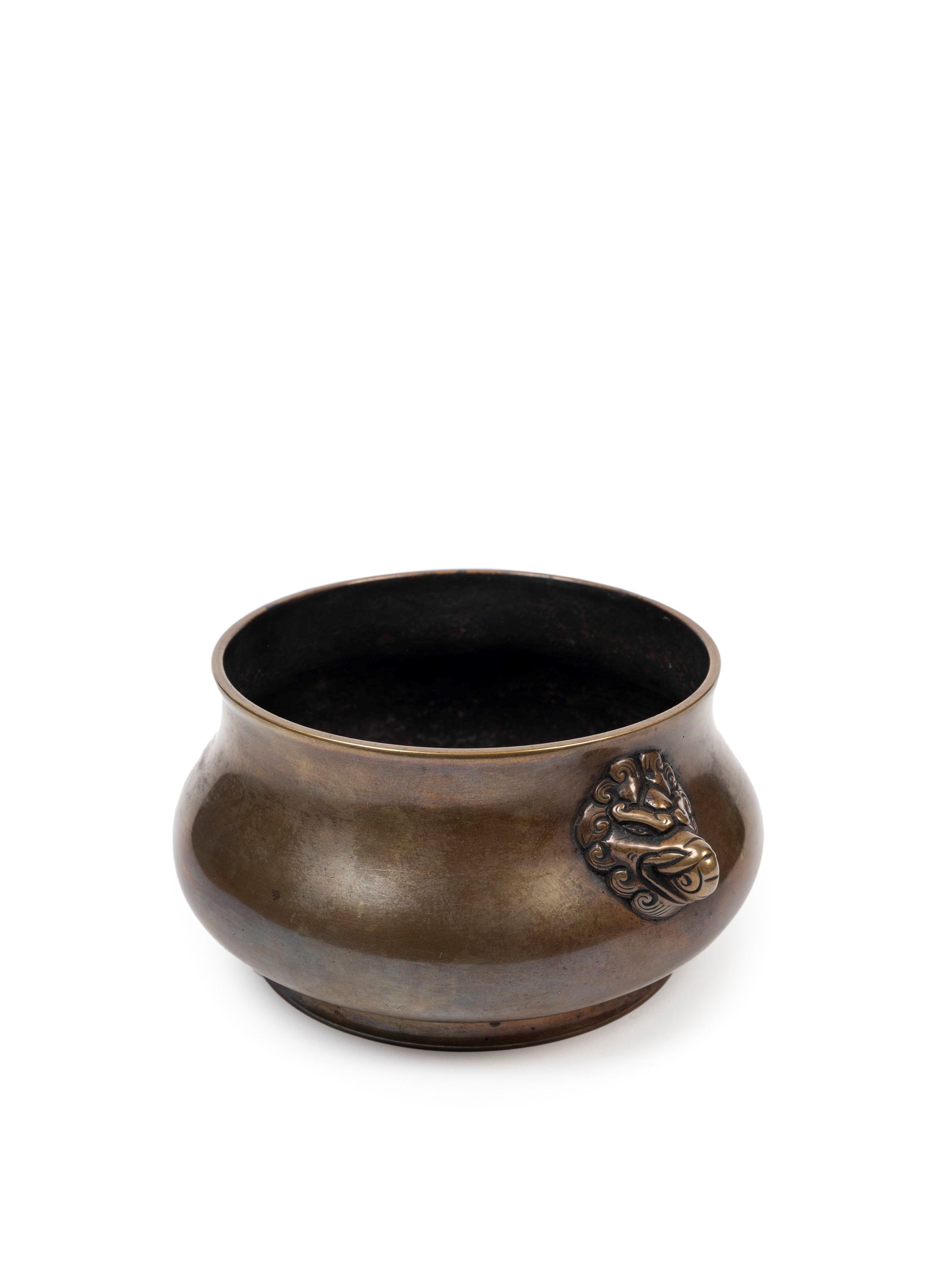 Incensiere in bronzo, Cina, dinastia Qing (1644-1911)
