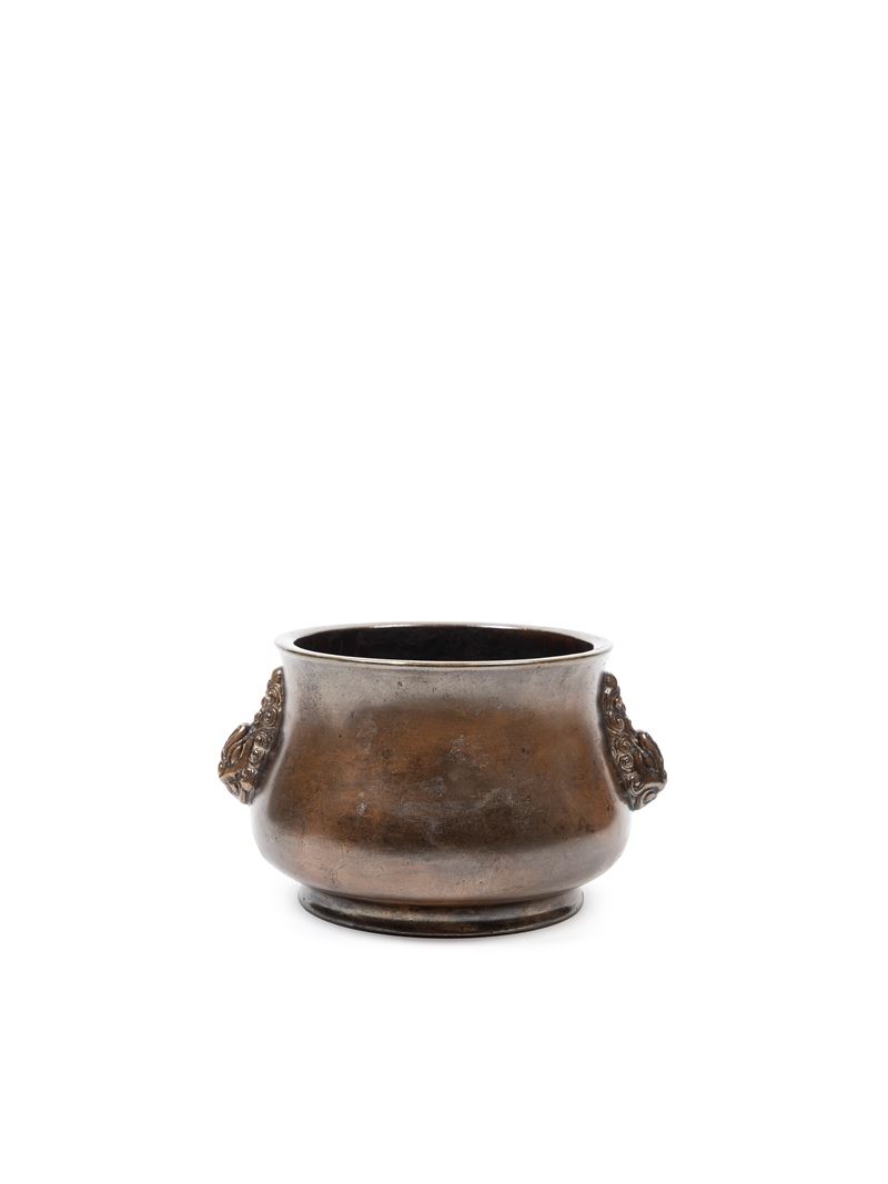 Incensiere in bronzo, Cina, dinastia Qing (1644-1911)