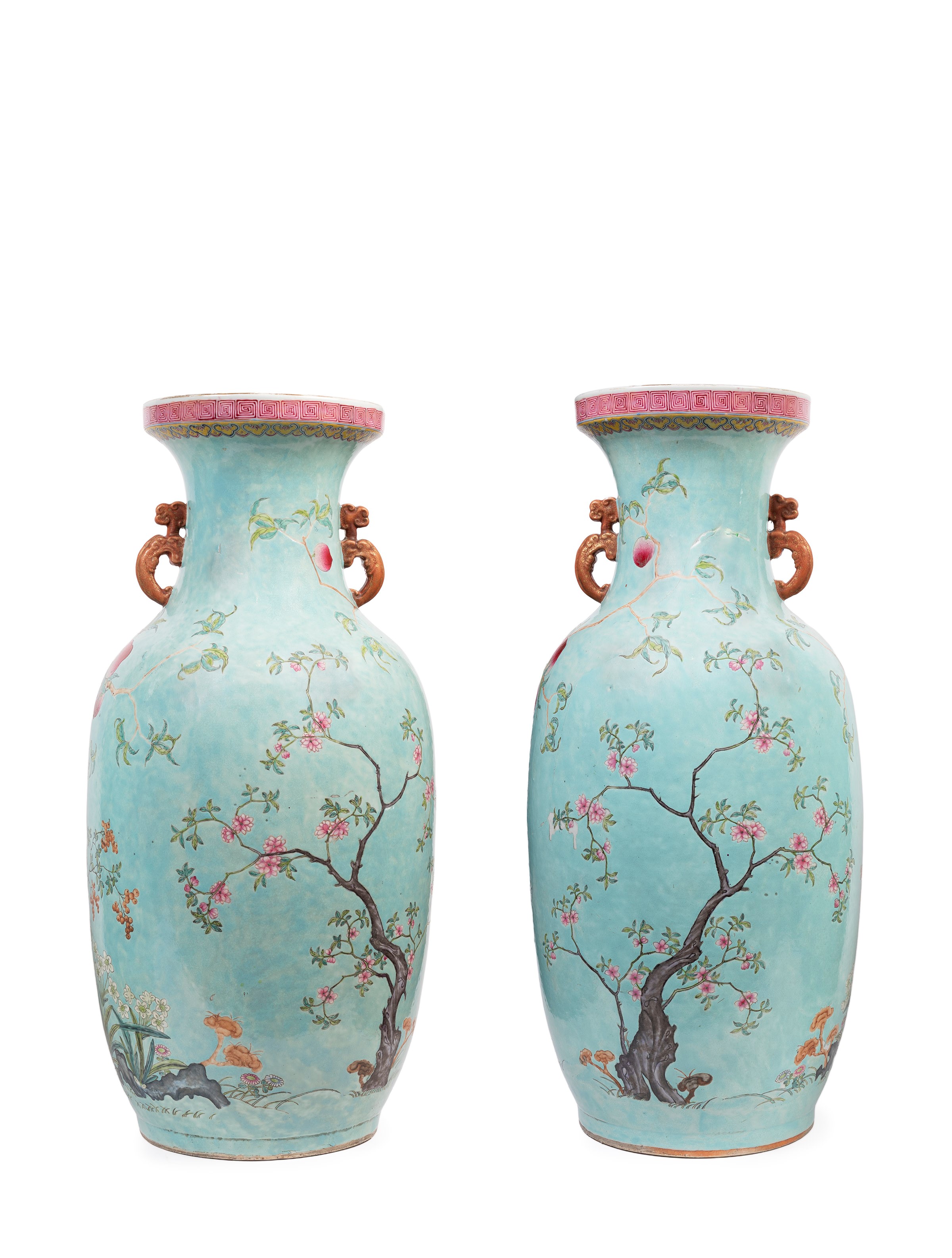 RARA COPPIA DI GRANDI VASI DAYAZHAI