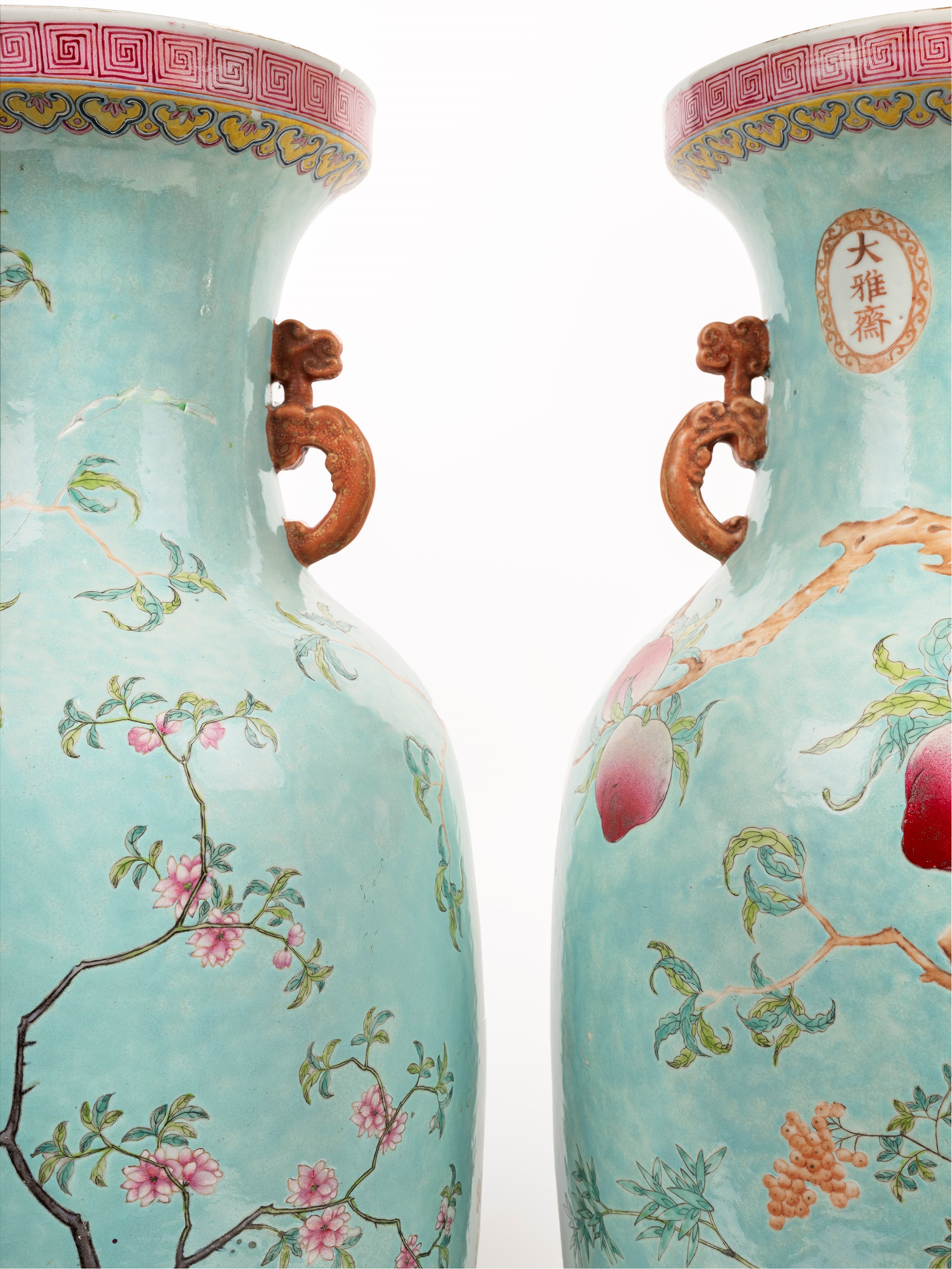 RARA COPPIA DI GRANDI VASI DAYAZHAI