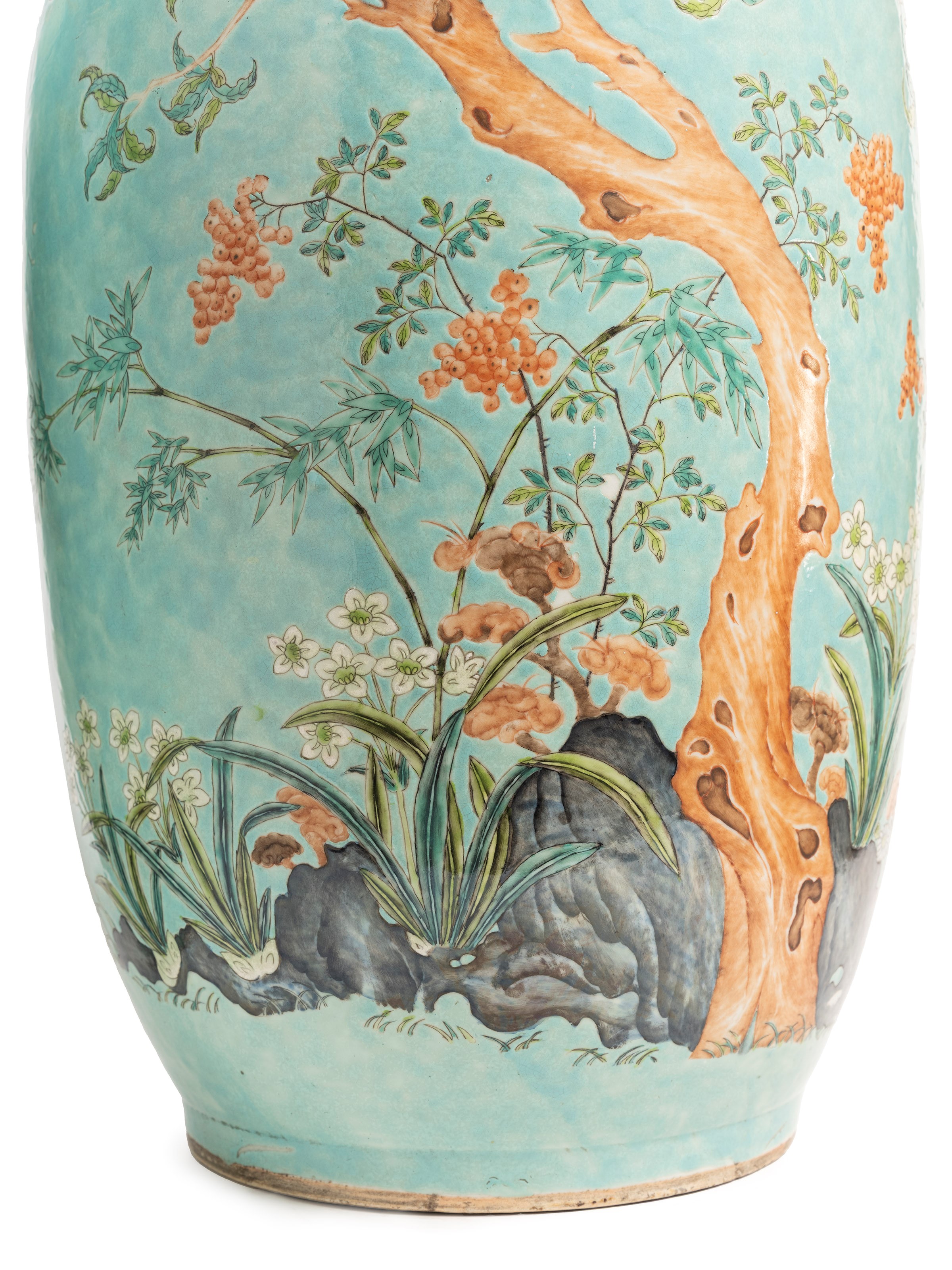 RARA COPPIA DI GRANDI VASI DAYAZHAI