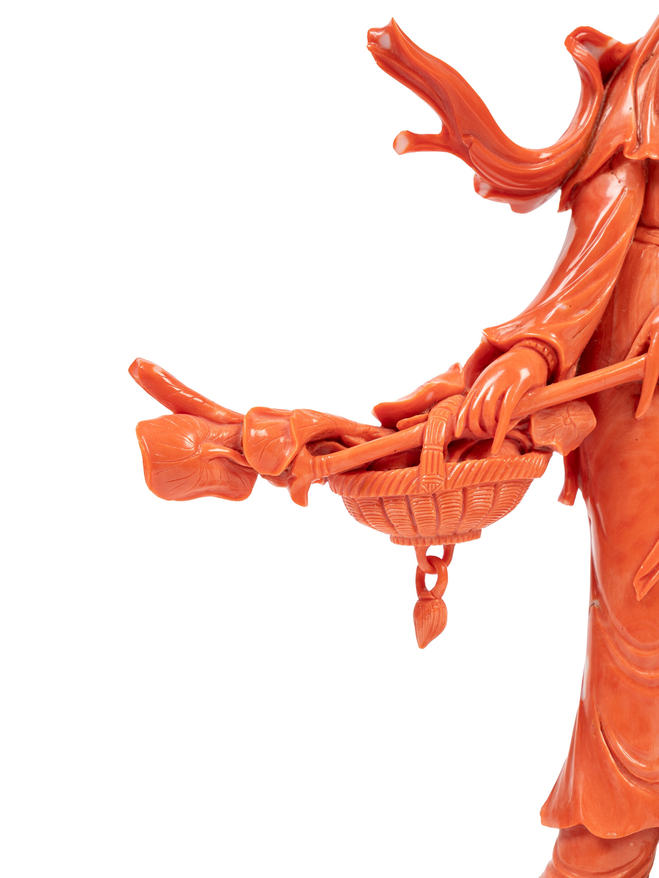 ☼SCULTURA IN CORALLO ROSSO MOMO O CERASUOLO
