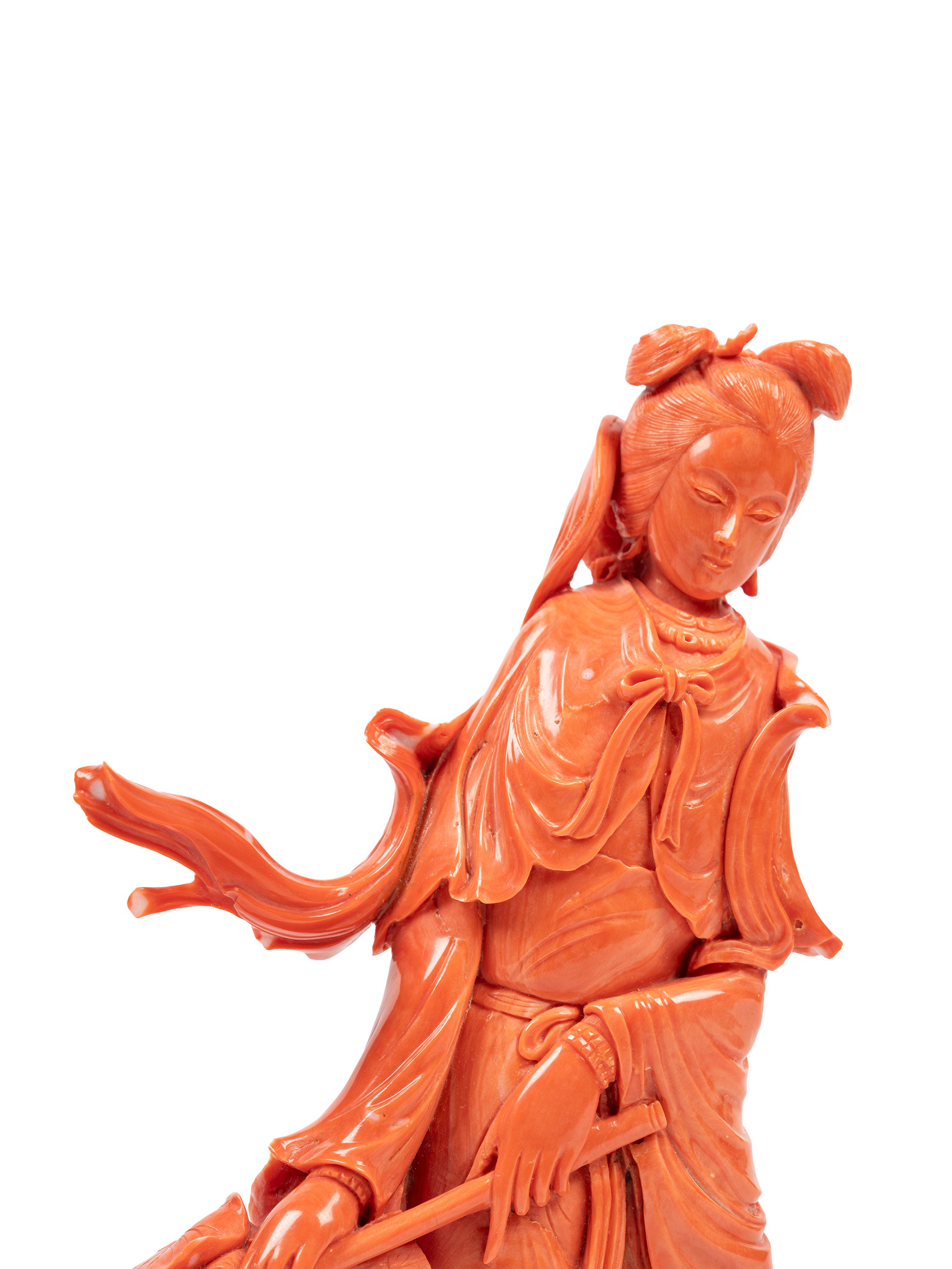 ☼SCULTURA IN CORALLO ROSSO MOMO O CERASUOLO