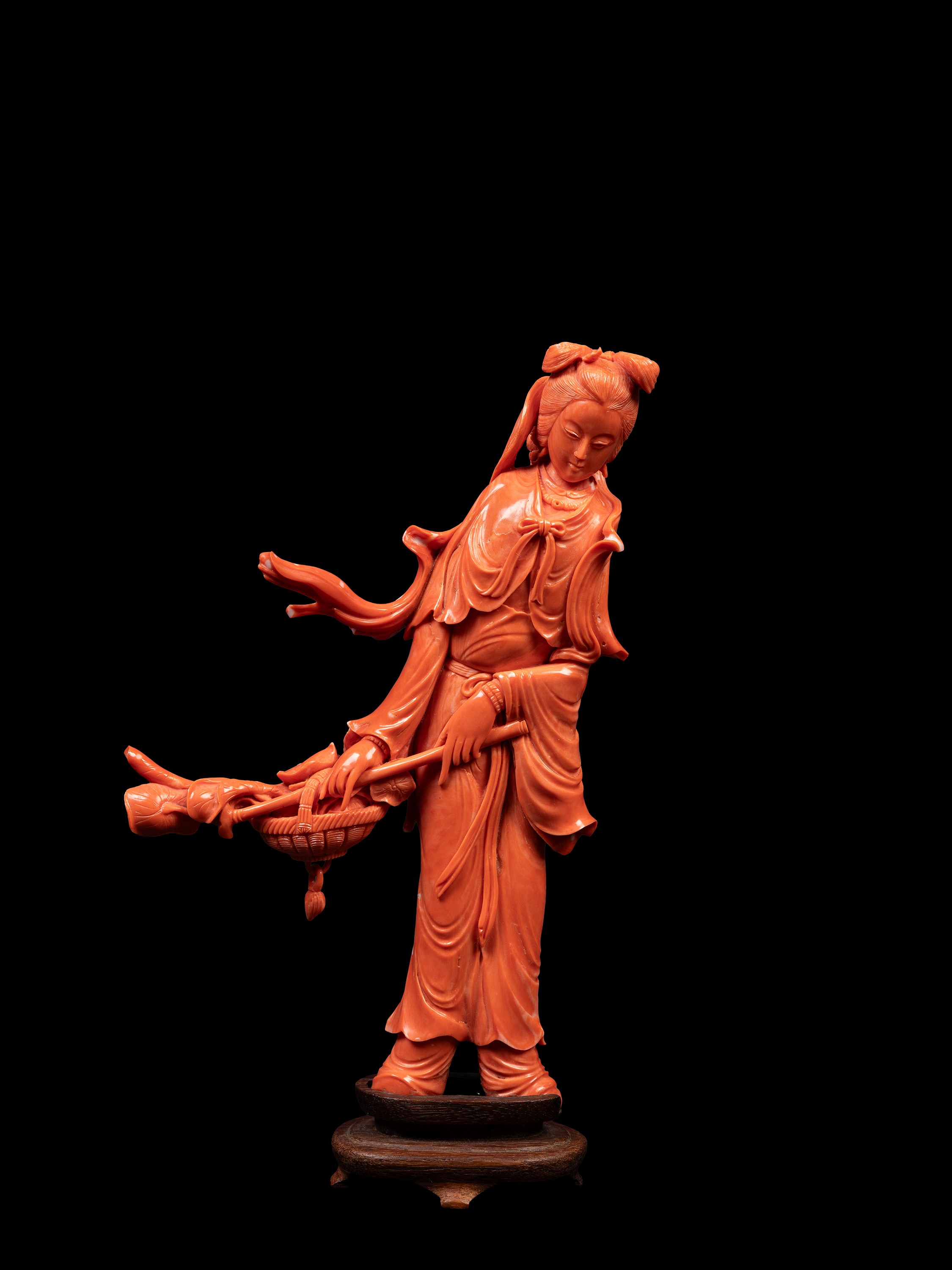 ☼SCULTURA IN CORALLO ROSSO MOMO O CERASUOLO