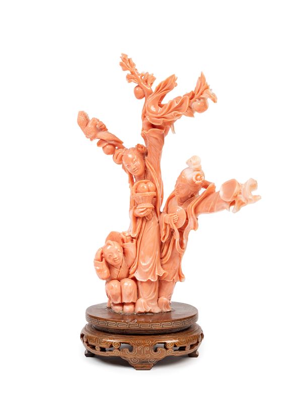 ☼A CORAL SCULPTURE