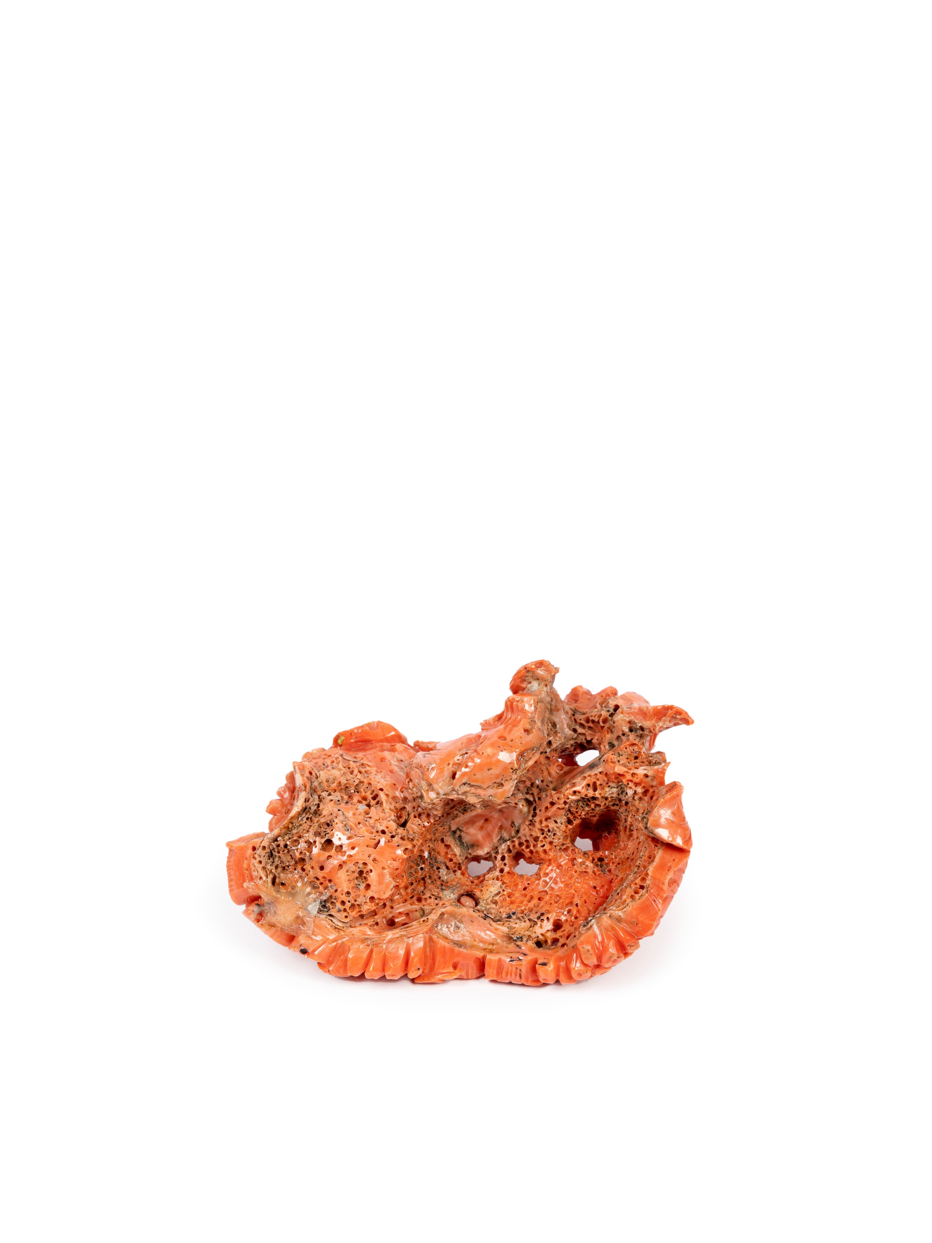 ☼SCULTURA IN CORALLO ROSSO MOMO O CERASUOLO