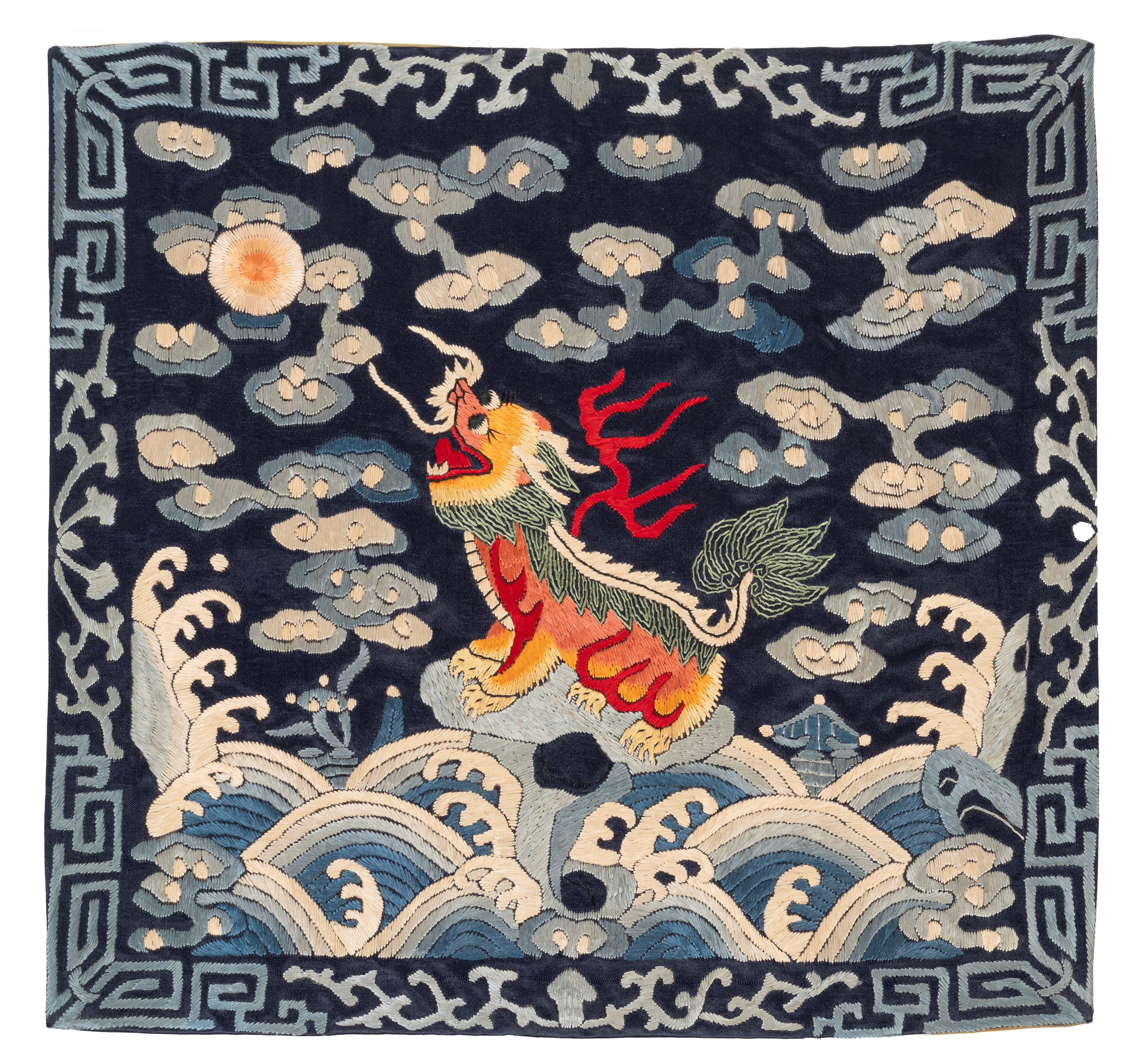 Cina, Dinastia Qing (1644-1911), Sedici 'Rank Badges' in seta ricamata
